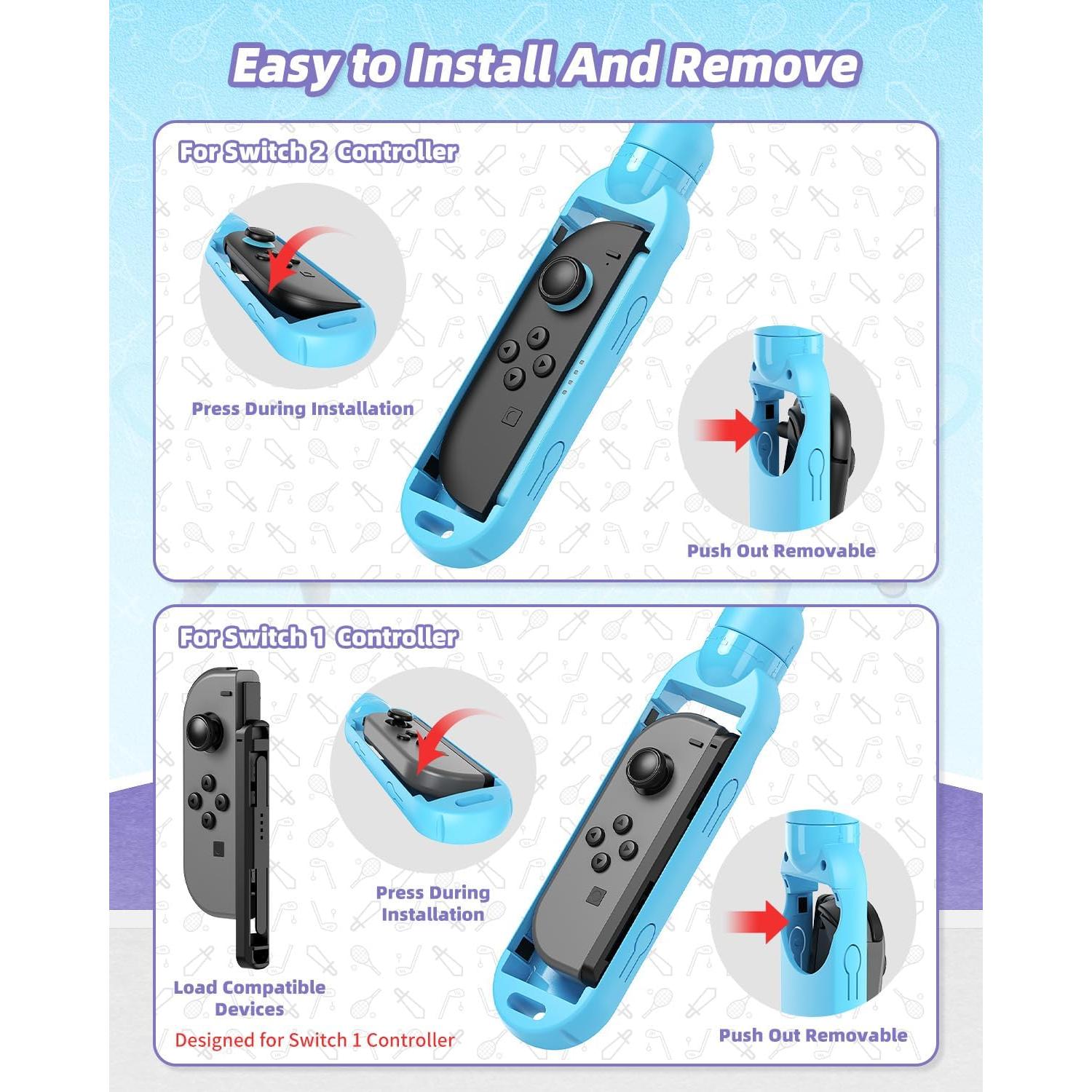 Accesorios de Espada MENEEA para Nintendo Switch 2/1/OLED