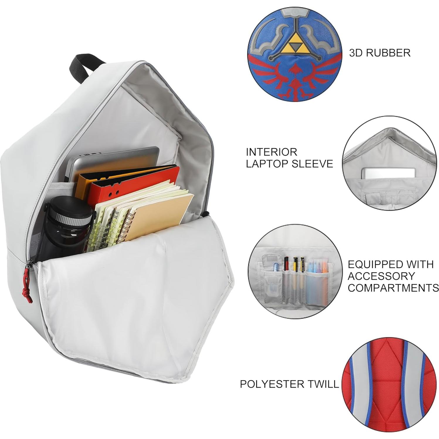 Mochila La Leyenda de Zelda Escudo Hyliano 47x56x10 cm