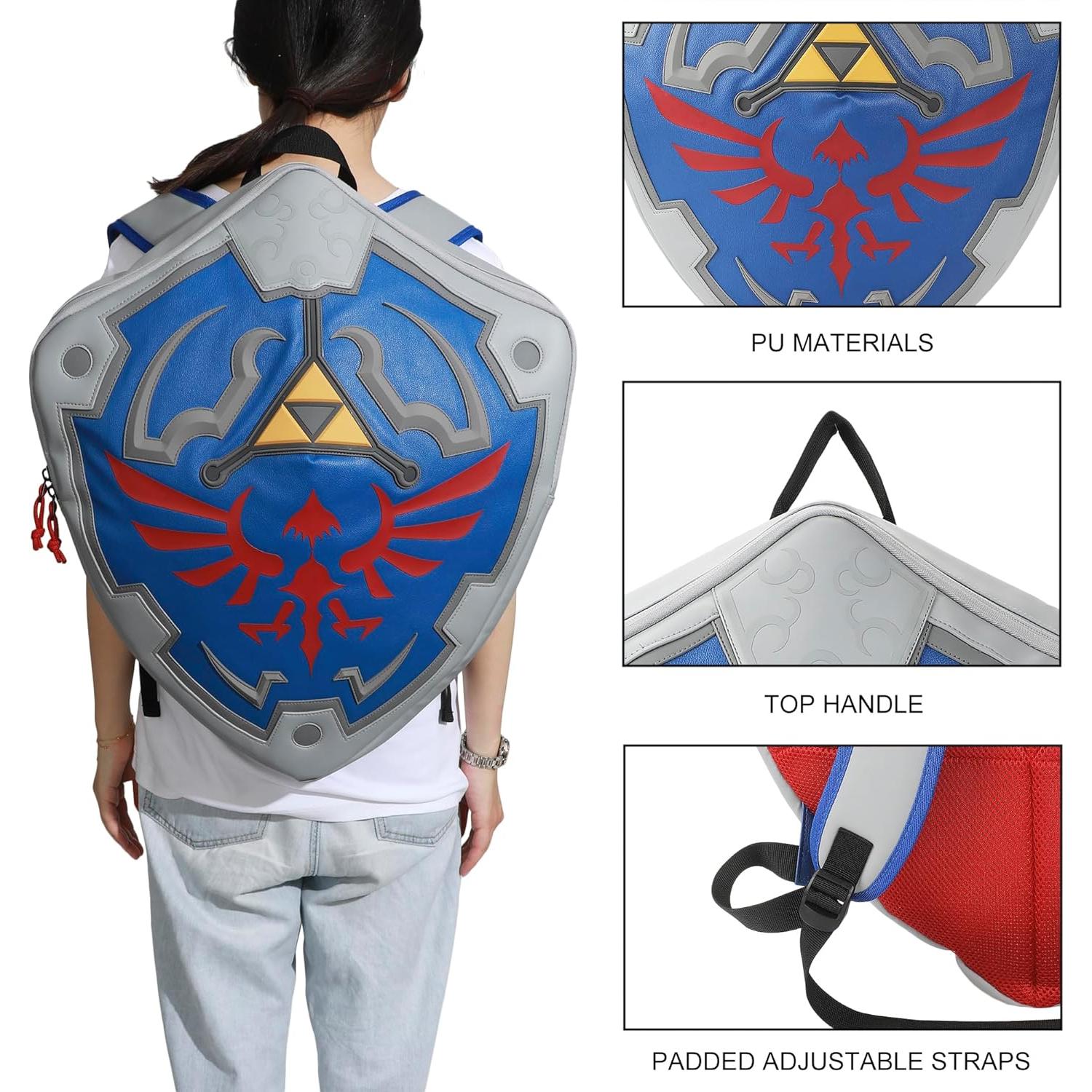 Mochila La Leyenda de Zelda Escudo Hyliano 47x56x10 cm