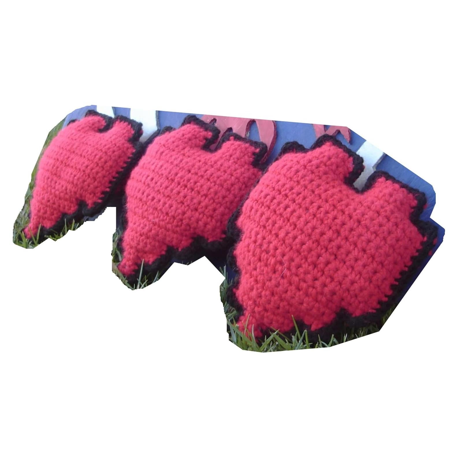 Corazón de Crochet 8 Bits Legend of Zelda 14x15 cm