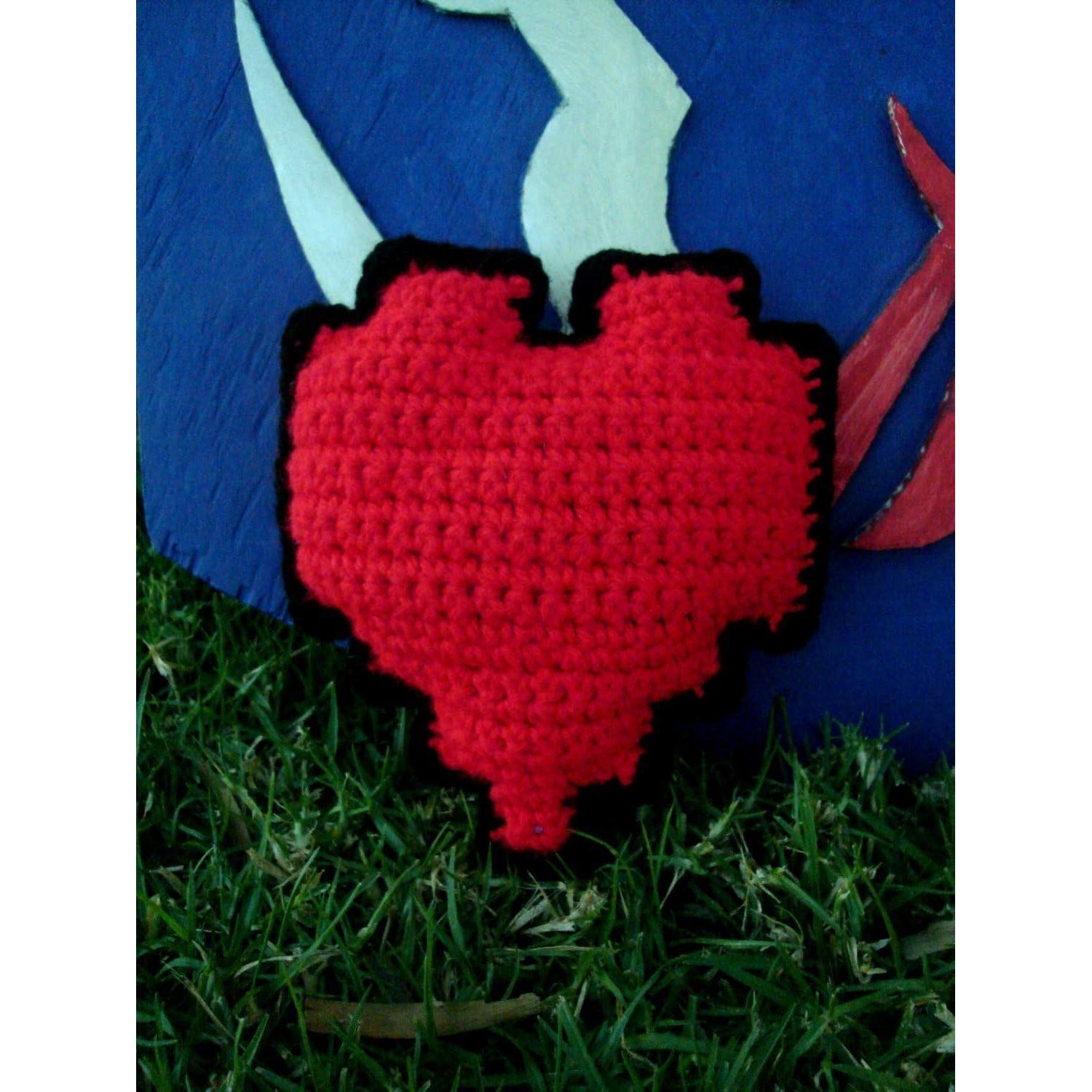 Corazón de Crochet 8 Bits Legend of Zelda 14x15 cm