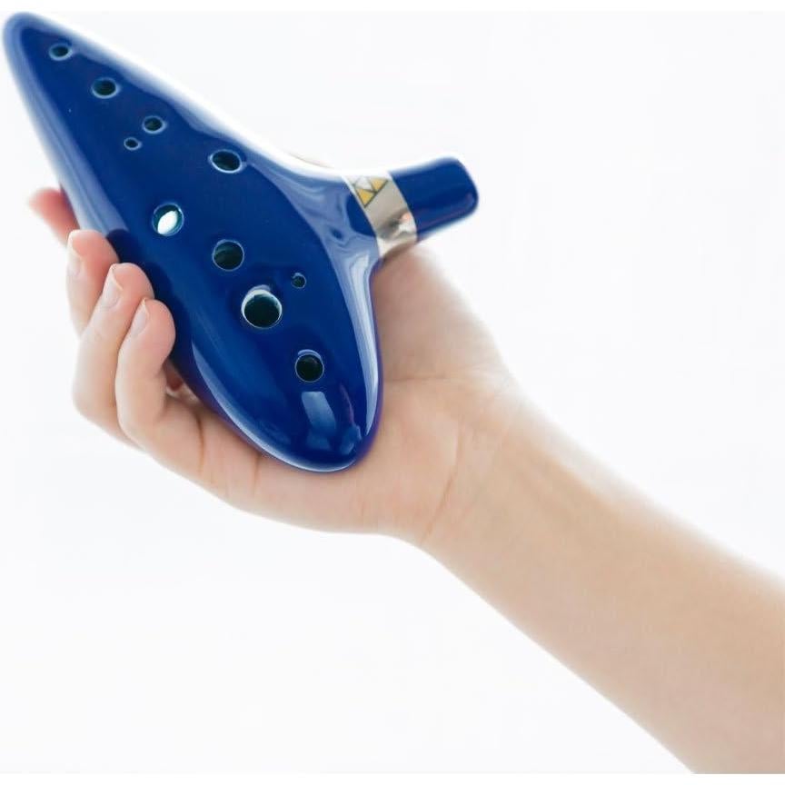 Ocarina de Cerámica 12 Agujeros Alto C Awef Azul Oscuro