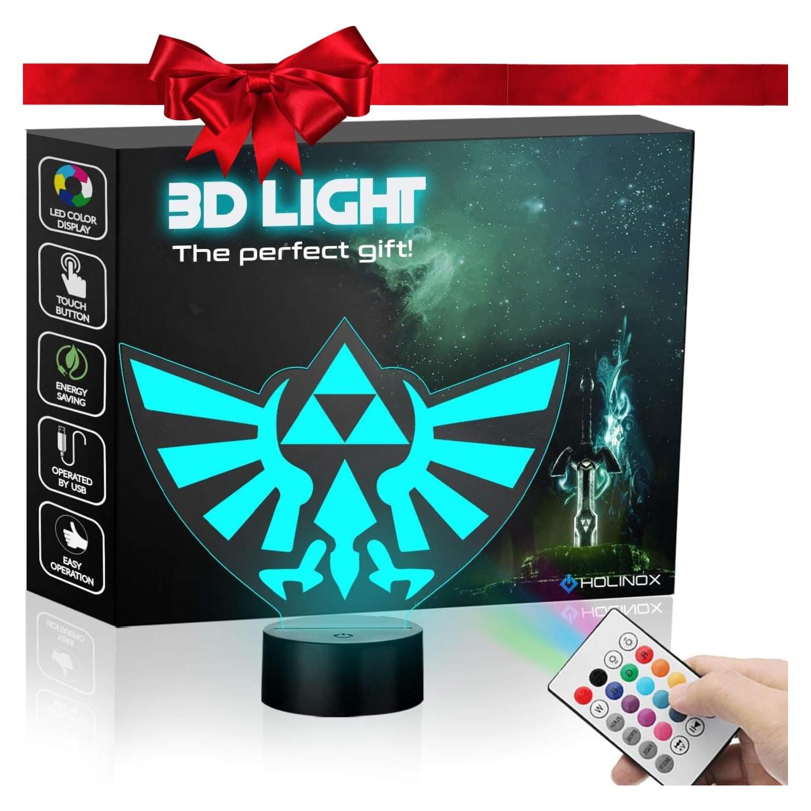 Lámpara Decorativa Triforce Legend of Zelda Holinox 5W