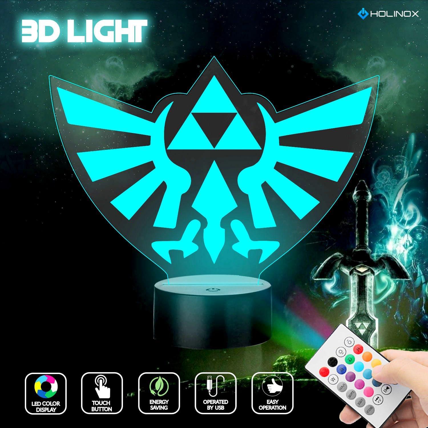 Lámpara Decorativa Triforce Legend of Zelda Holinox 5W