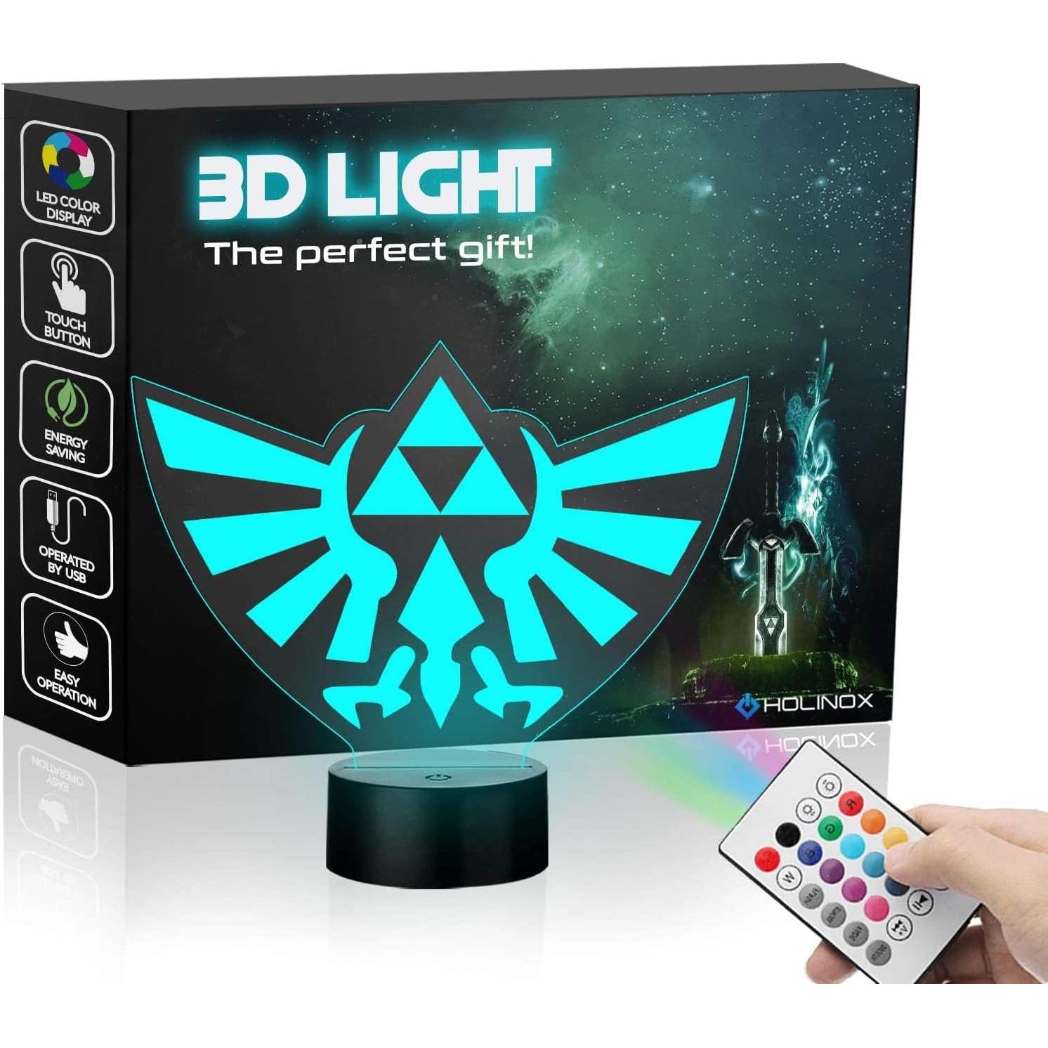 Lámpara Decorativa Triforce Legend of Zelda Holinox 5W