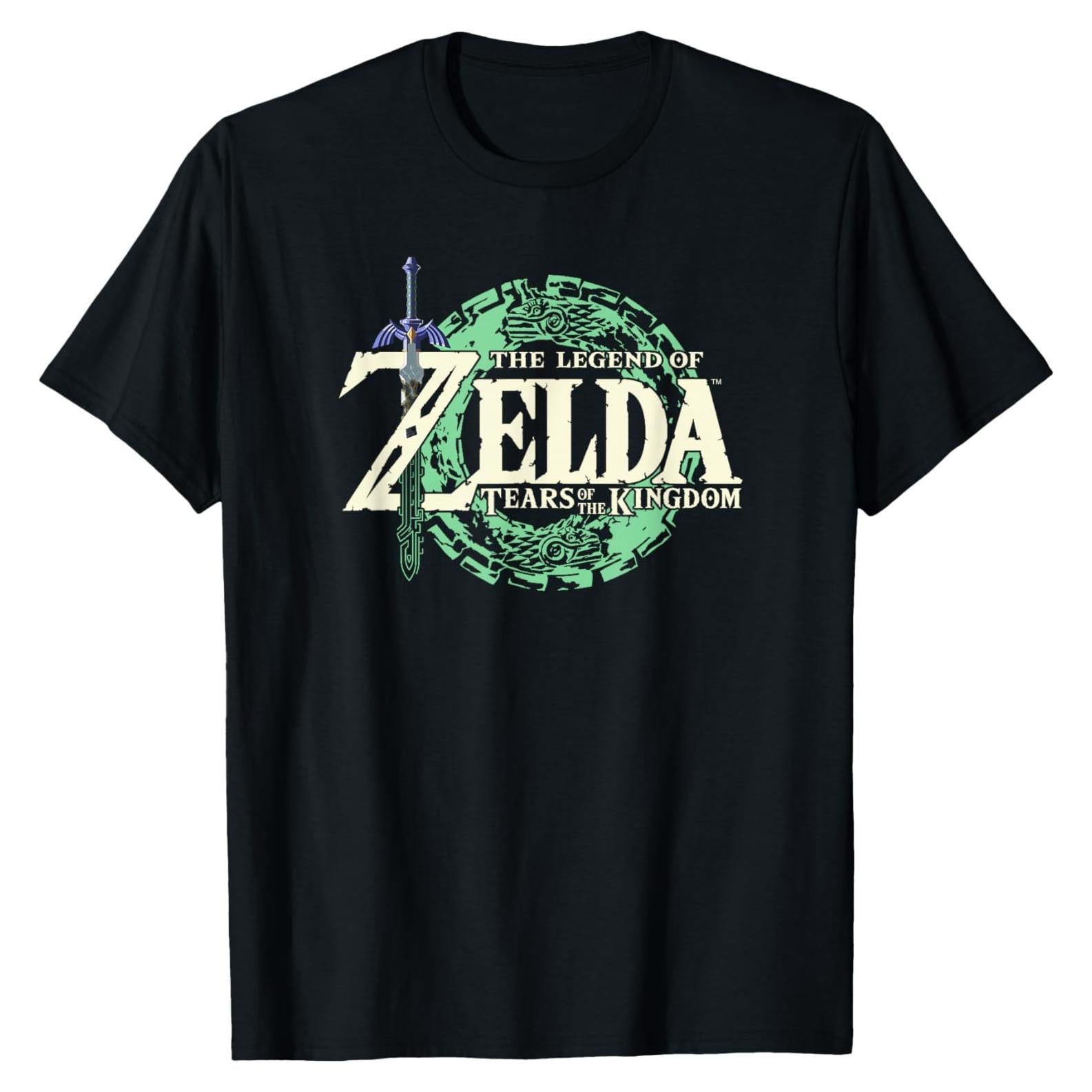 Camiseta Oficial El Legend of Zelda Lágrimas del Reino - Negro - Pequeño