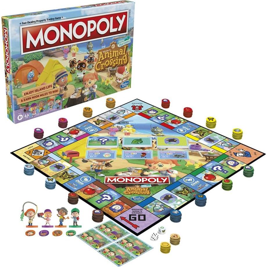 Monopoly Animal Crossing New Horizons - Juego de Mesa para Niños