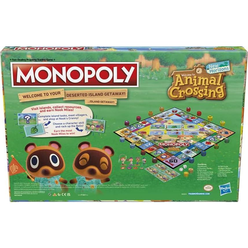 Monopoly Animal Crossing New Horizons - Juego de Mesa para Niños