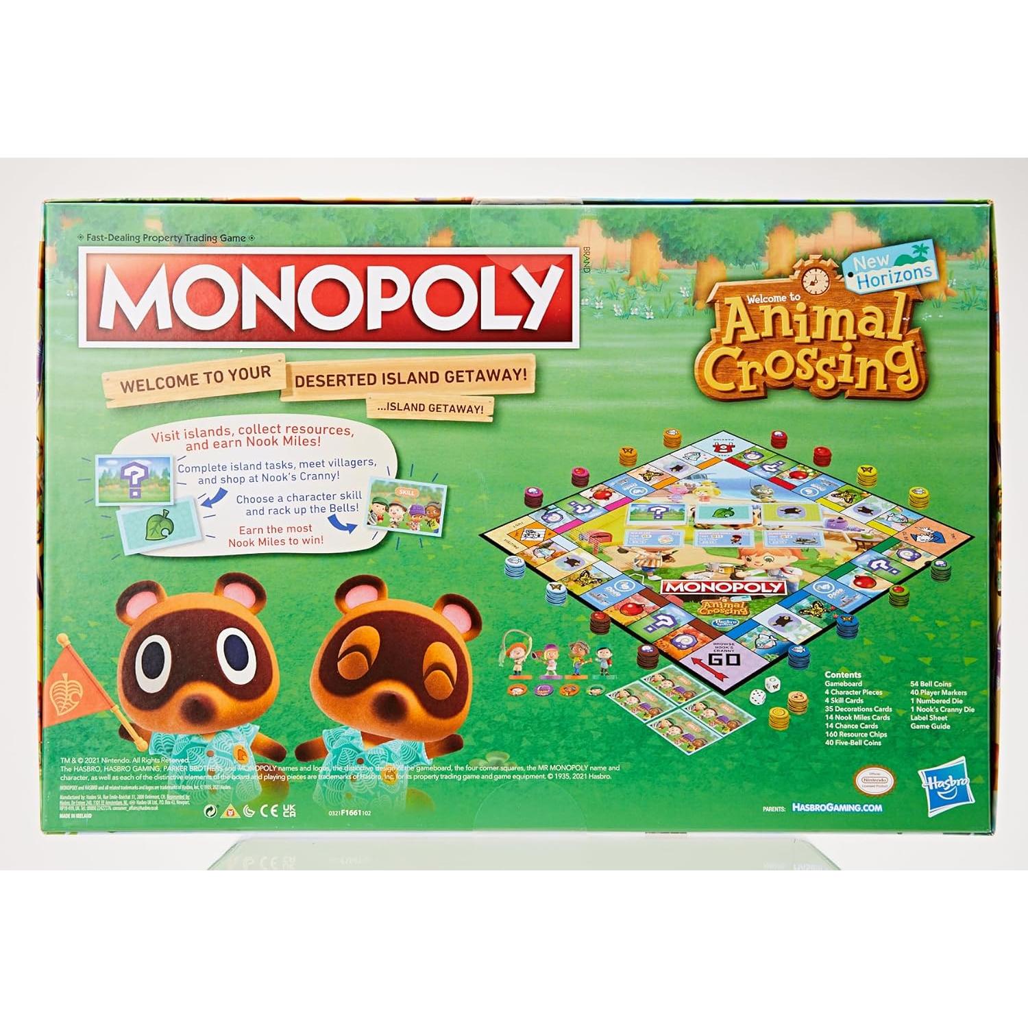 Monopoly Animal Crossing New Horizons - Juego de Mesa para Niños