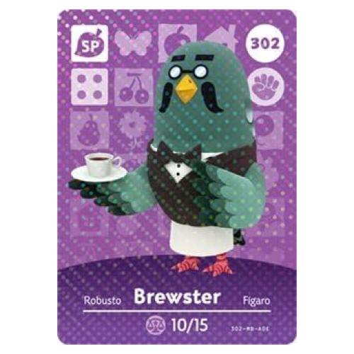 Tarjeta Amiibo Nintendo Brewster Animal Crossing 302