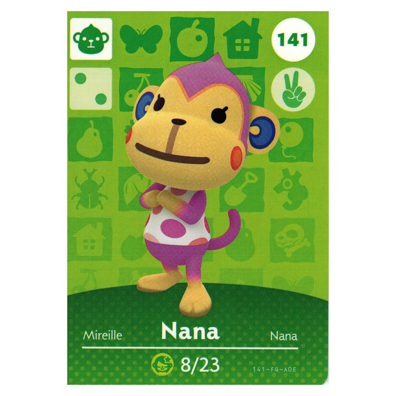 Tarjeta Amiibo Nintendo Animal Crossing 141/200 Serie 2