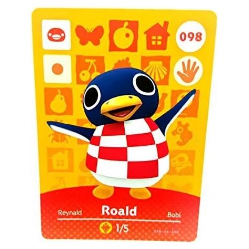 Tarjeta Amiibo Animal Crossing Roald 098 - Nintendo