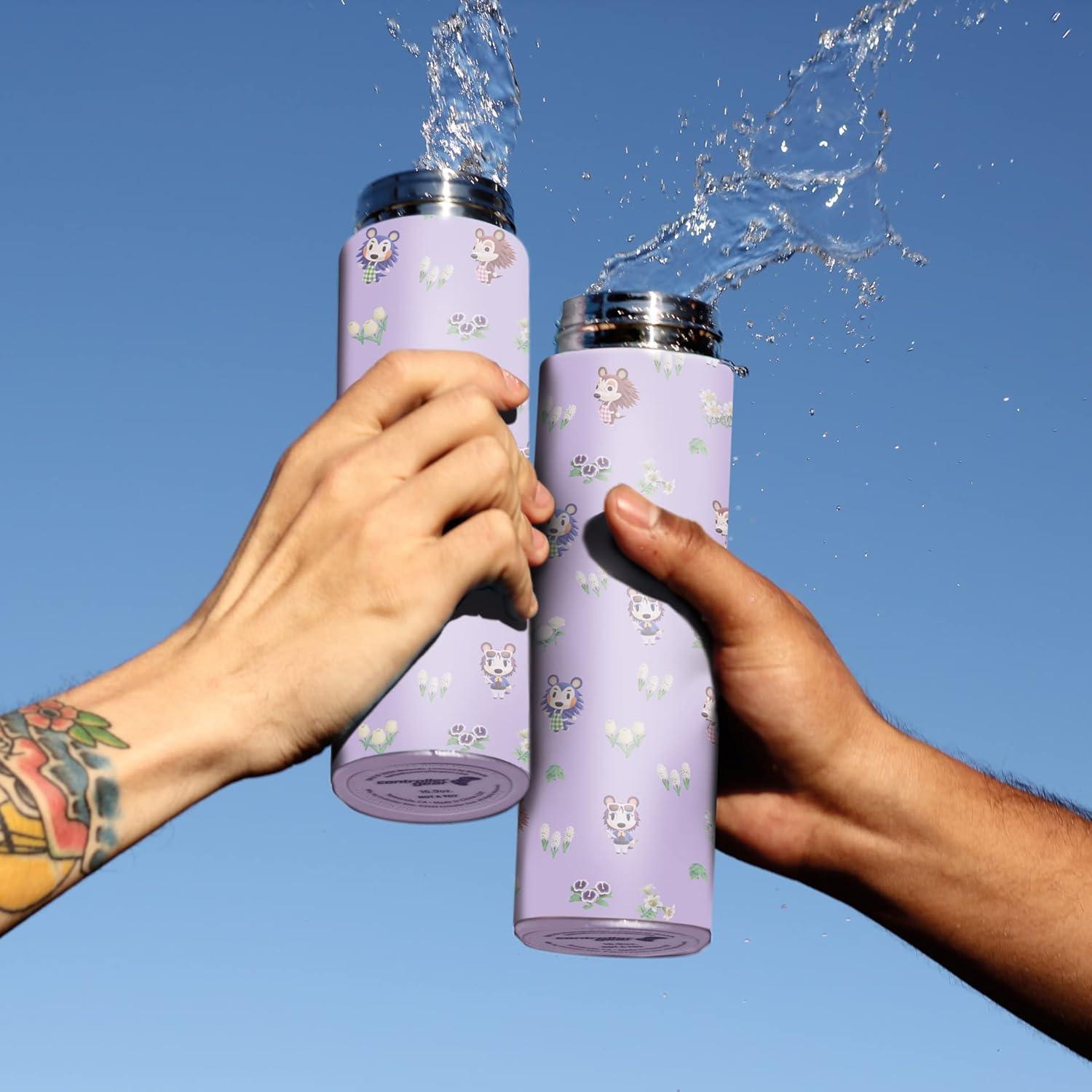 Botella de Agua Acero Inoxidable Controlador Gear 0.5L Floral