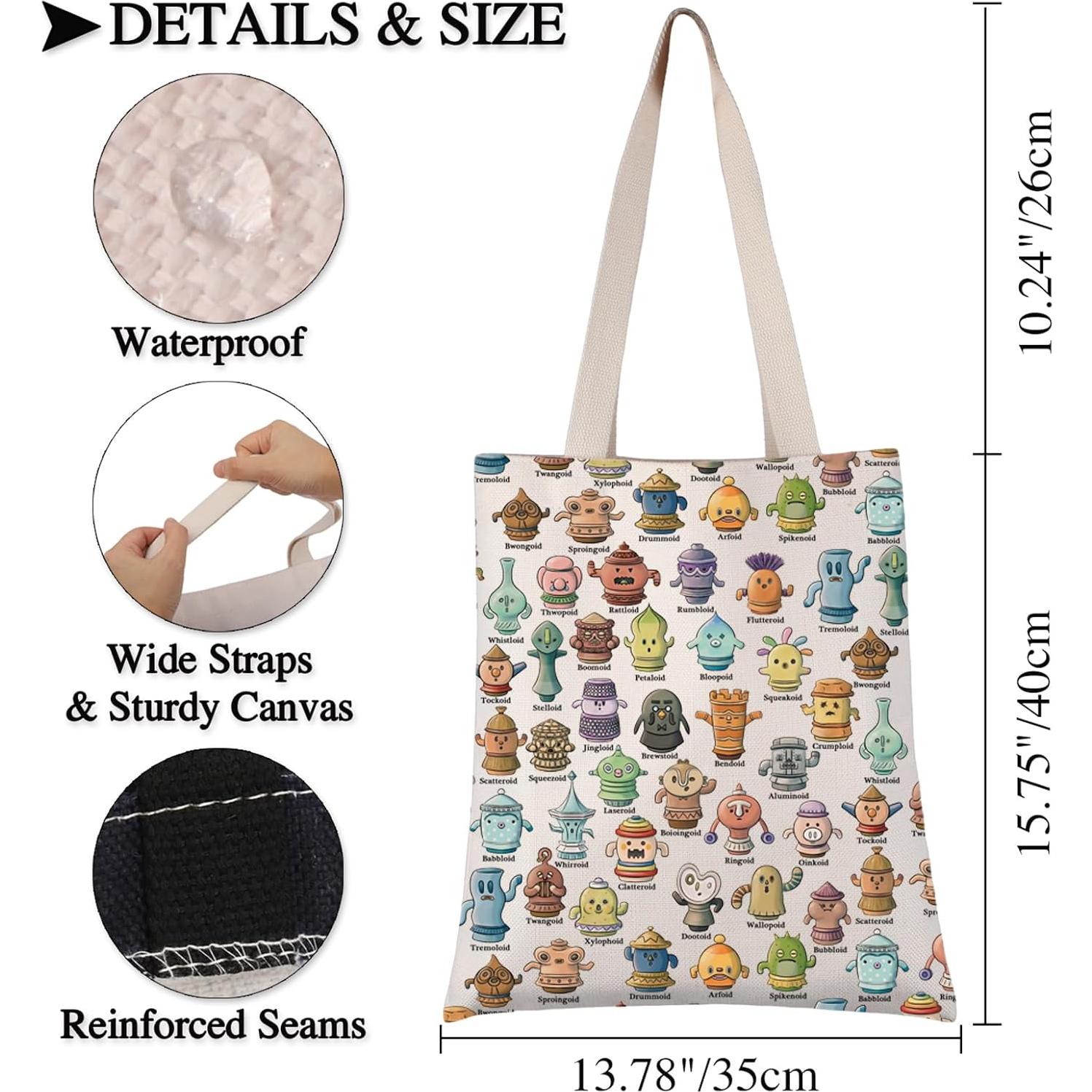 Bolsa Tote de Lona BDPWSS 35x40 cm Gamer ACNH