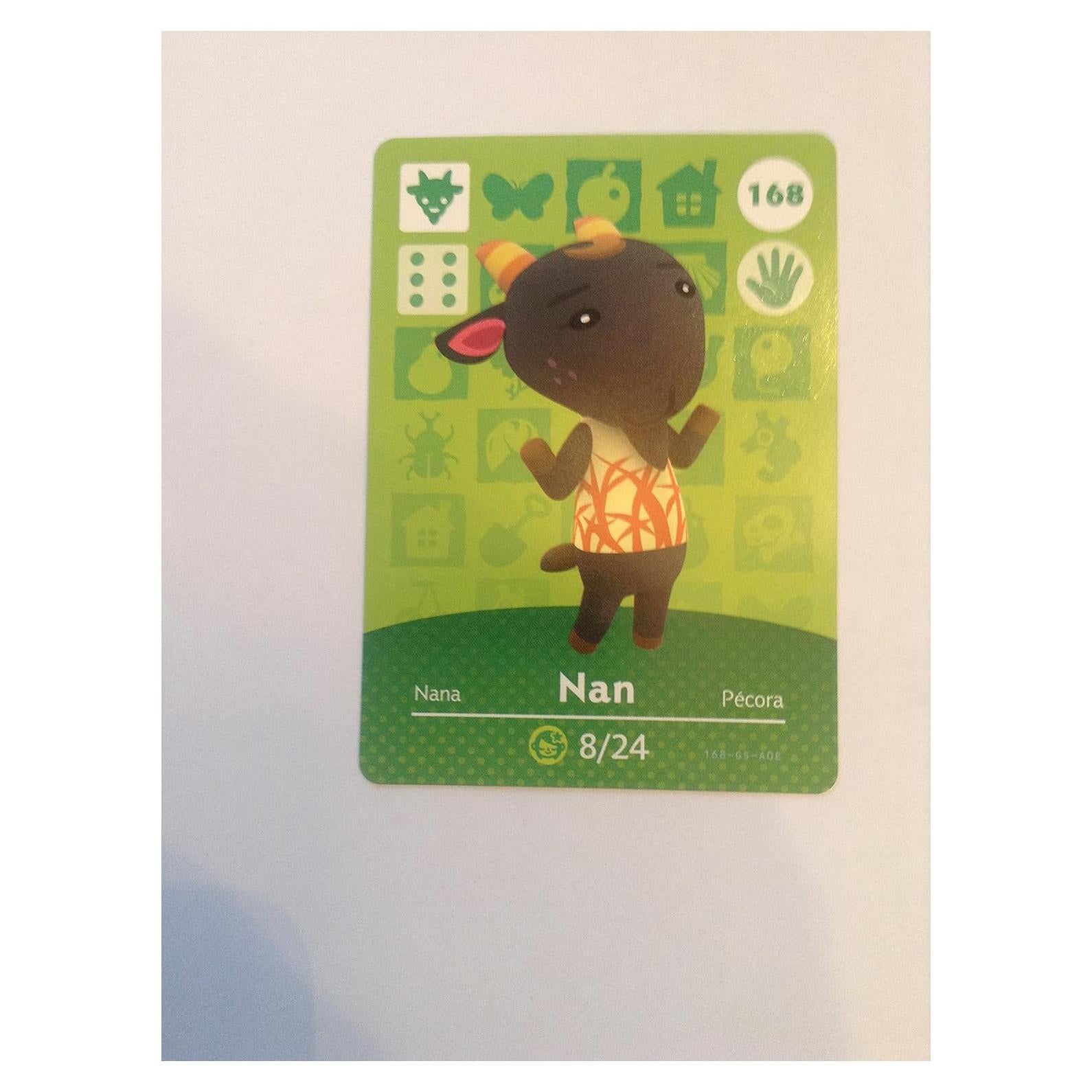 Tarjeta Amiibo Nintendo Animal Crossing 168/200 Serie 2