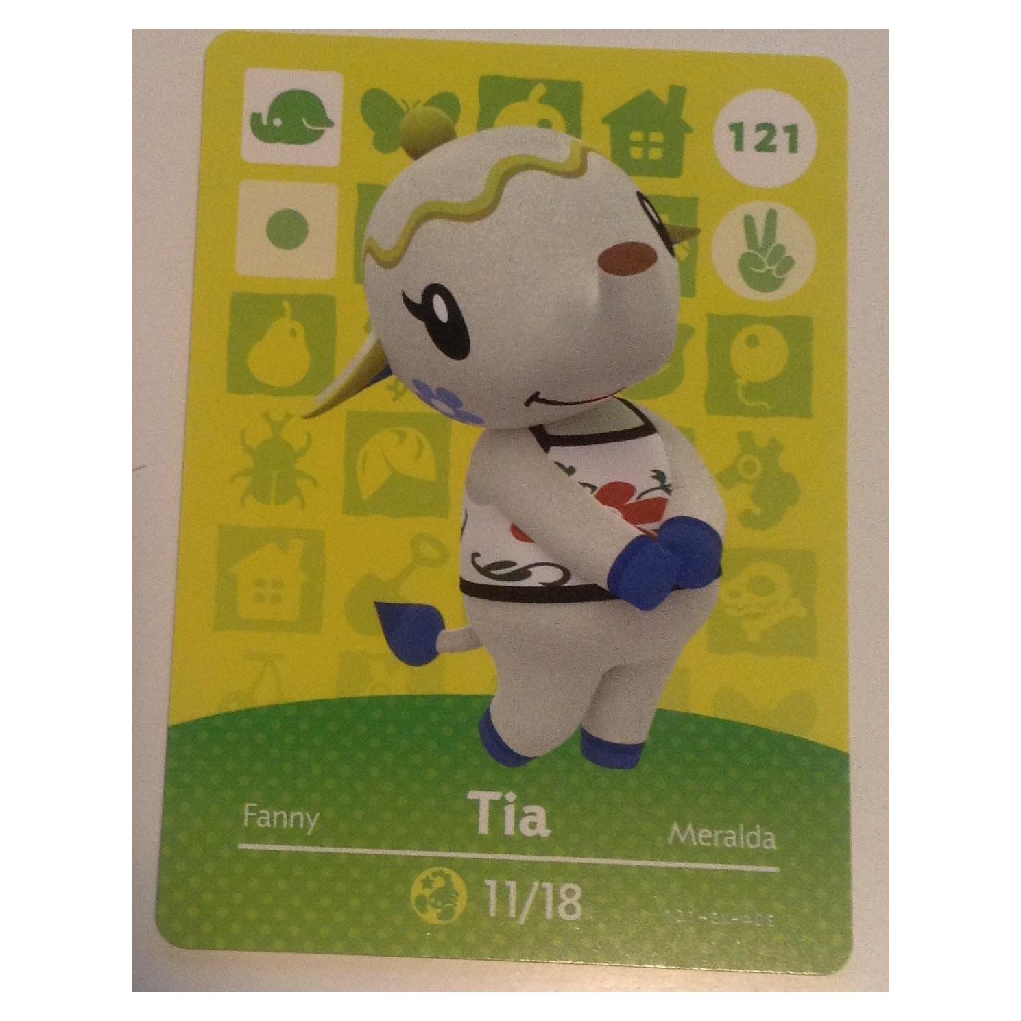 Tarjeta Amiibo Tia 121/200 Nintendo Animal Crossing