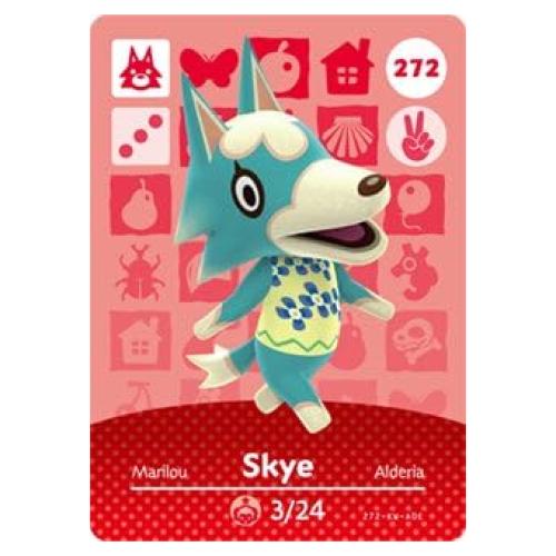 Tarjeta Amiibo Nintendo Skye Animal Crossing Serie 3