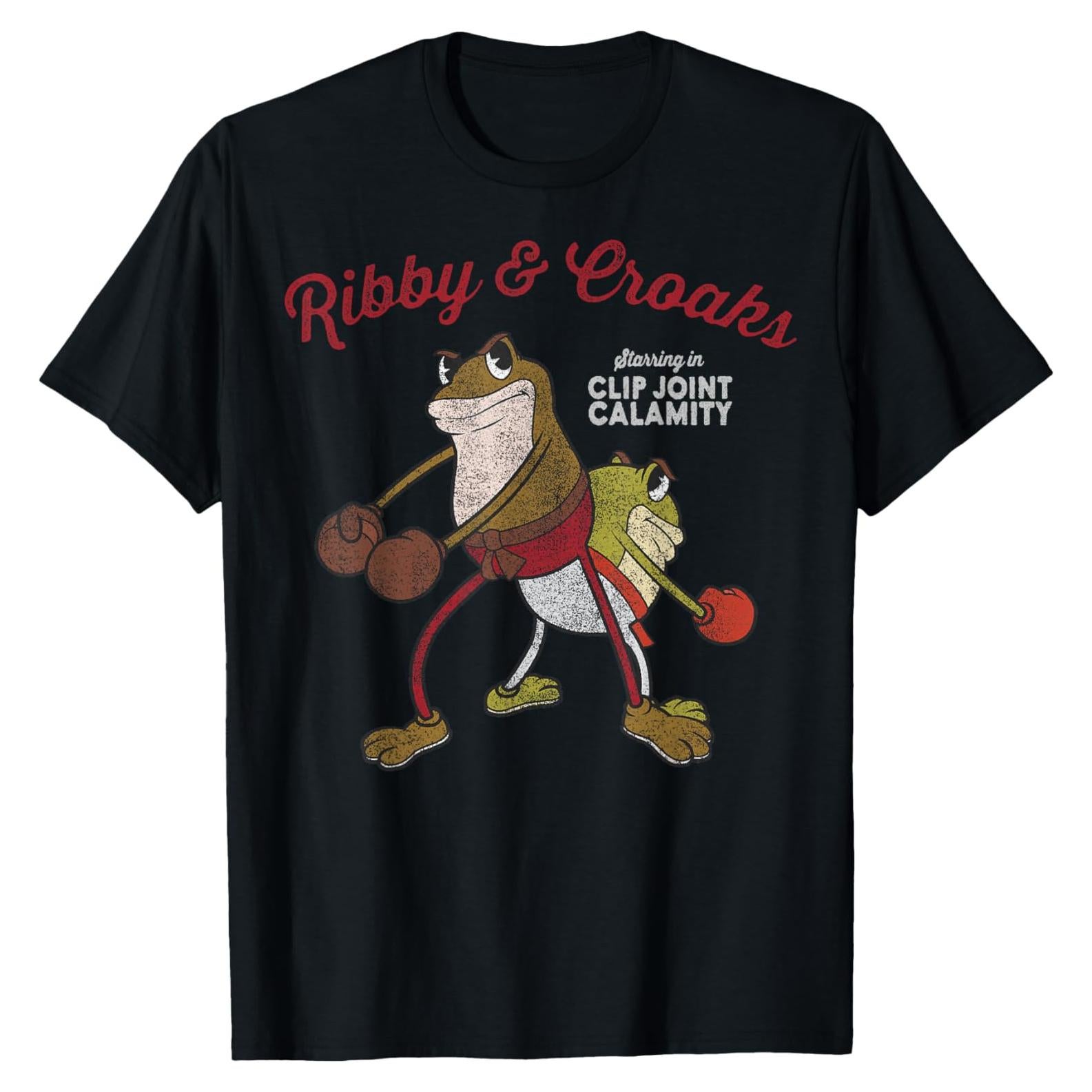 Camiseta Unisex Cuphead Clip Joint Calamity Ribby y Croaks