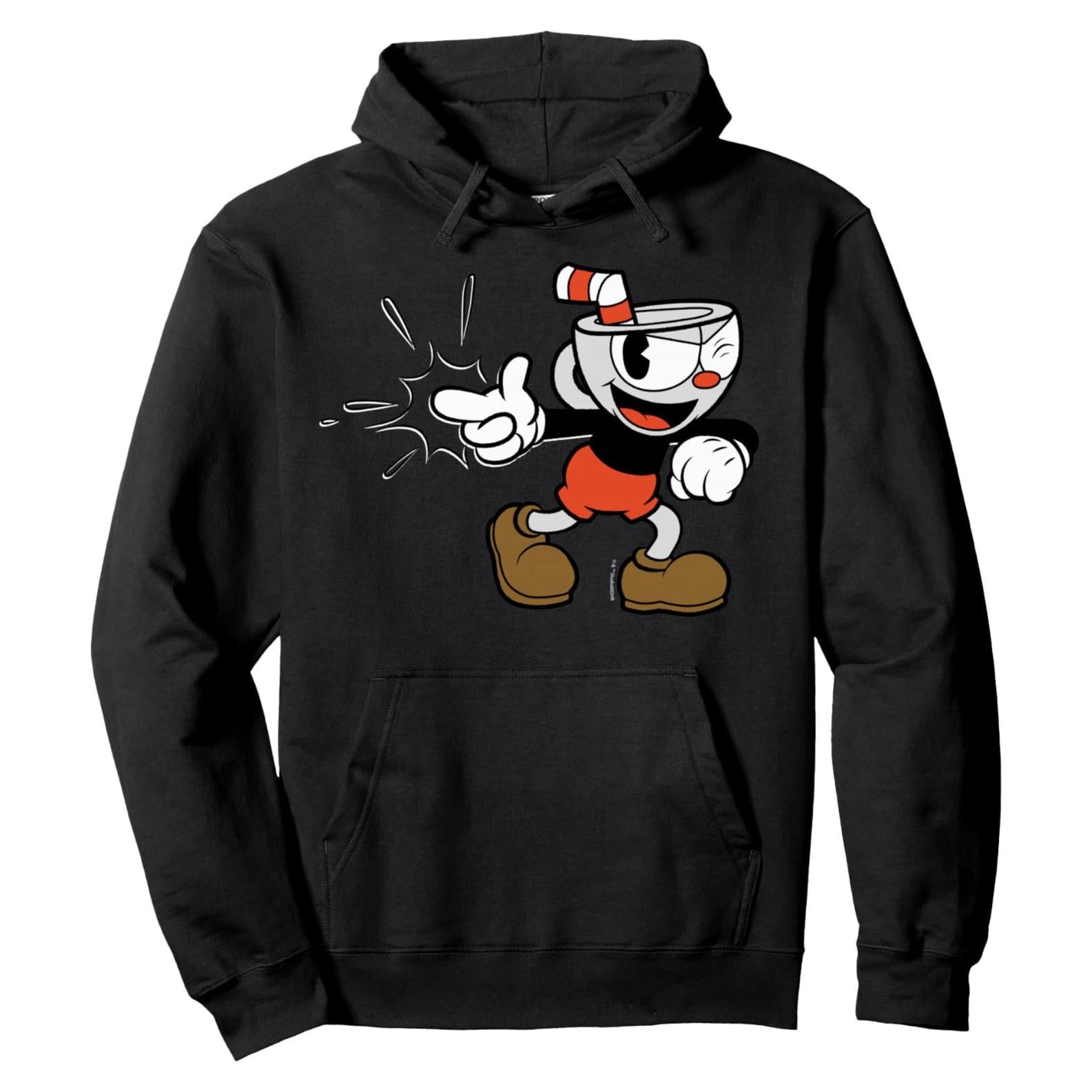 Sudadera con Capucha Cuphead Gráfica Clásica Unisex
