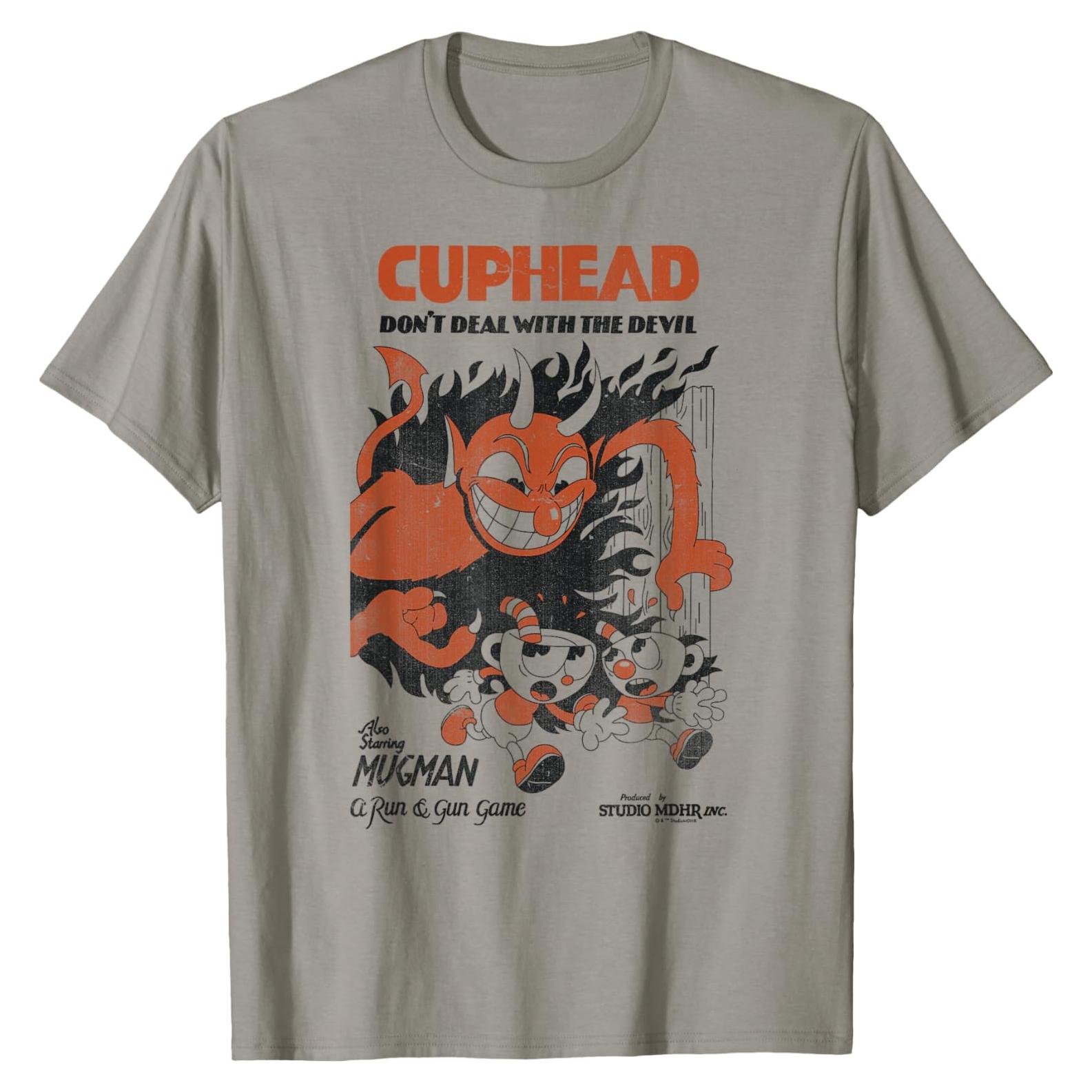 Camiseta Cuphead Mugman Corriendo - Ropa Oficial Hombre