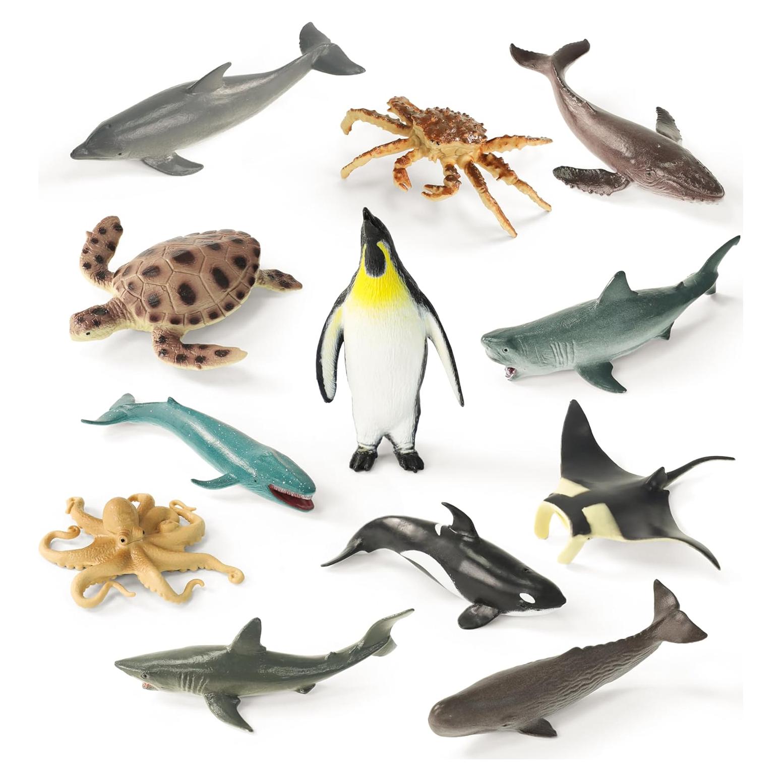 Figuras de Tiburón RECUR 12 PCS Juguetes Educativos