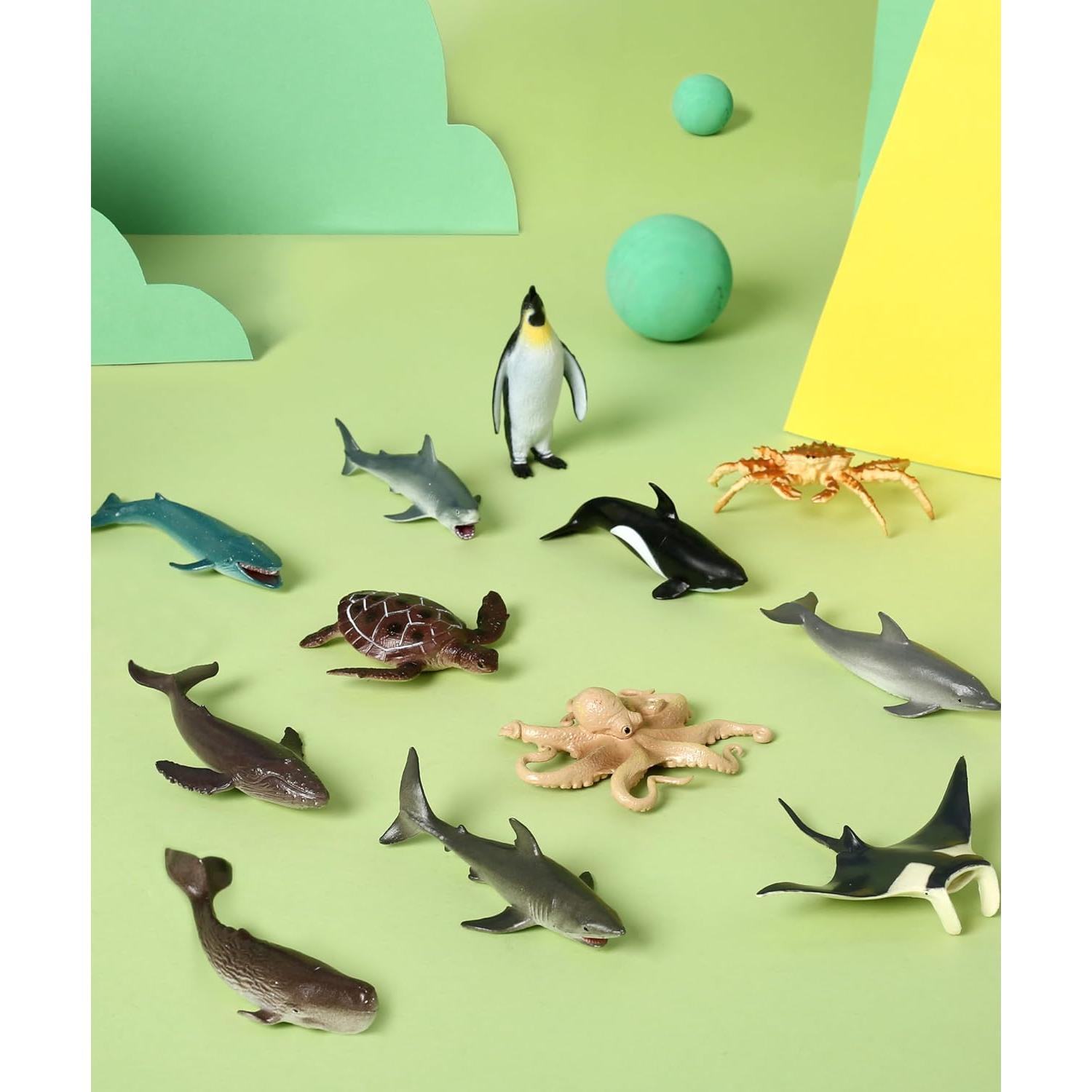 Figuras de Tiburón RECUR 12 PCS Juguetes Educativos