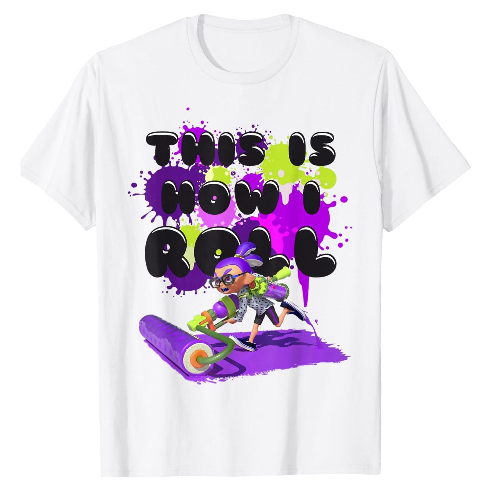 Camiseta Splatoon Inkling Púrpura para Hombre - Ligera y Clásica