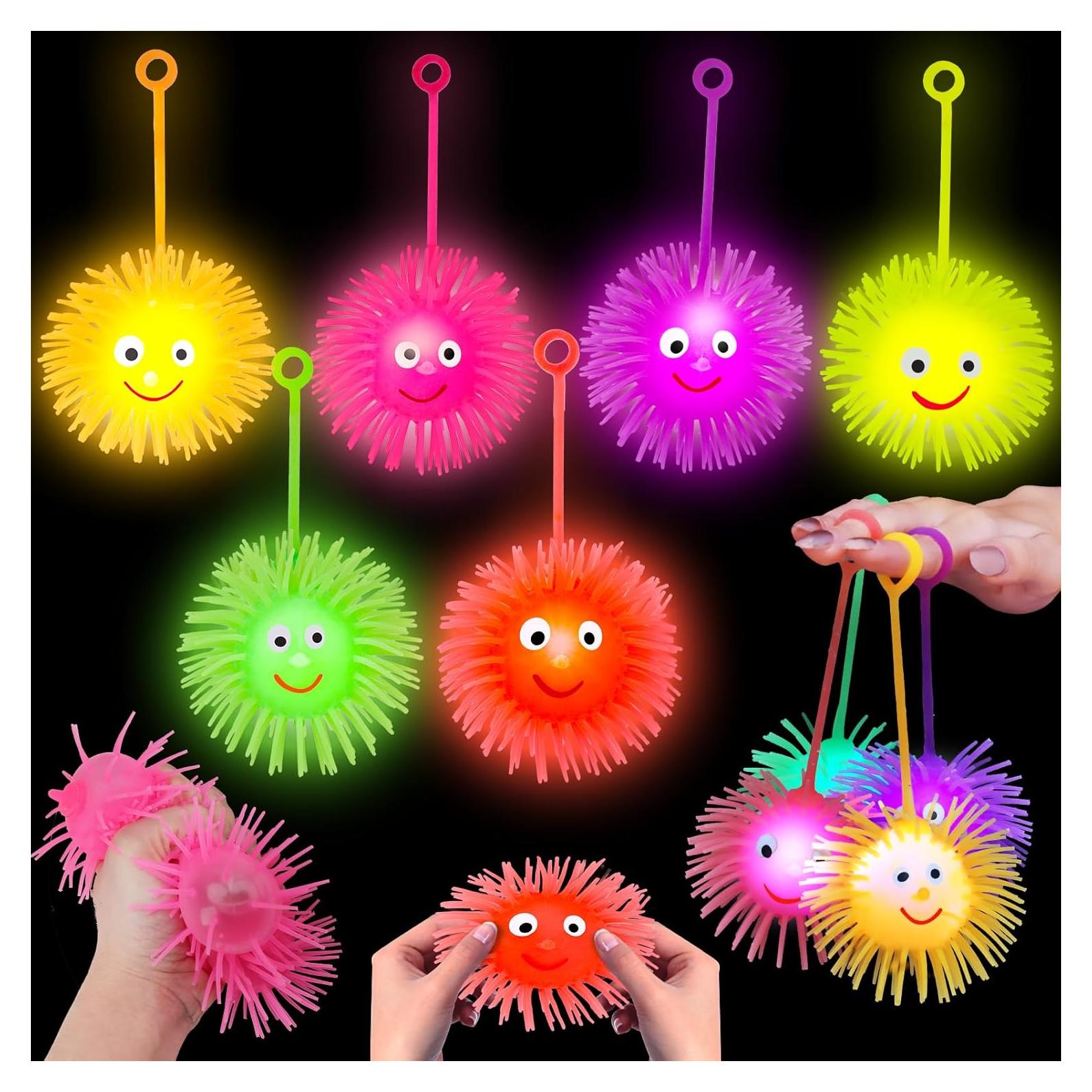 24 Pelotas Puffer LED Brillantes para Niños - Basytodio