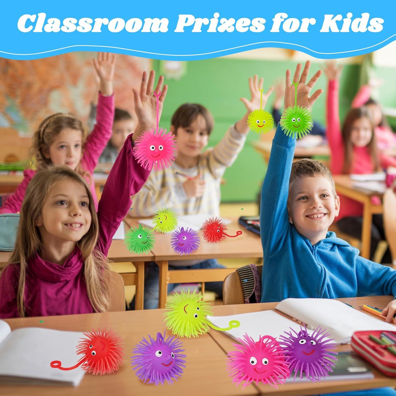 24 Pelotas Puffer LED Brillantes para Niños - Basytodio