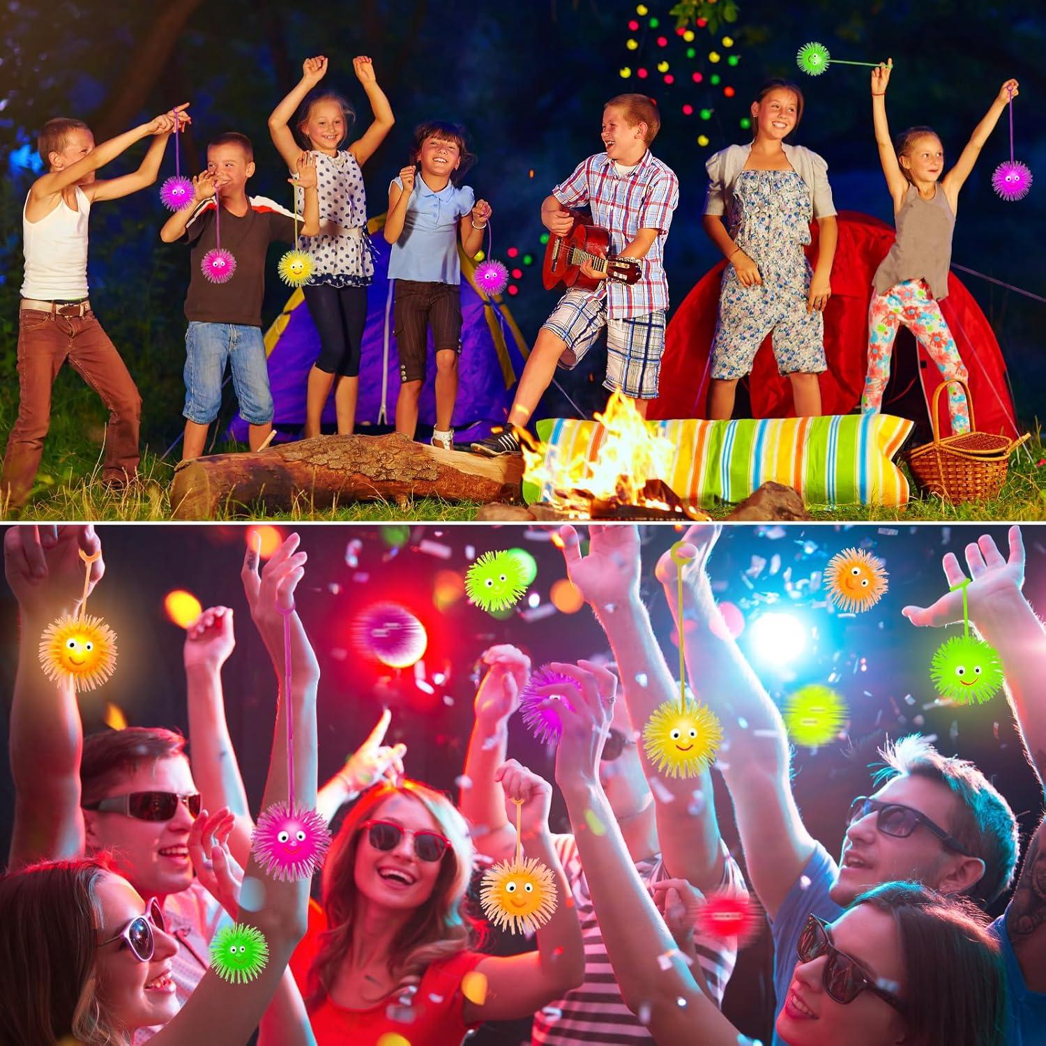 24 Pelotas Puffer LED Brillantes para Niños - Basytodio