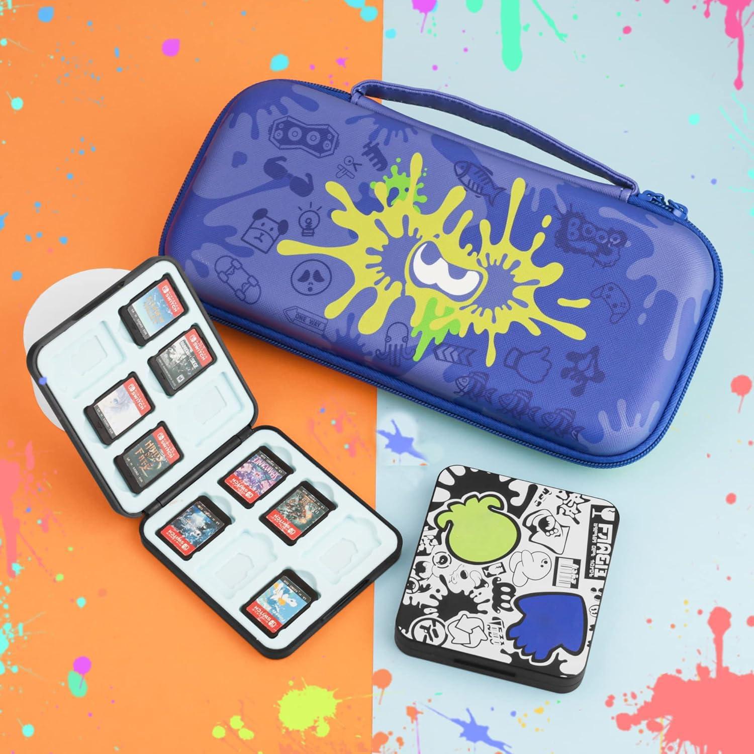 Funda de Transporte GLDRAM para Nintendo Switch OLED - Splatoon 3
