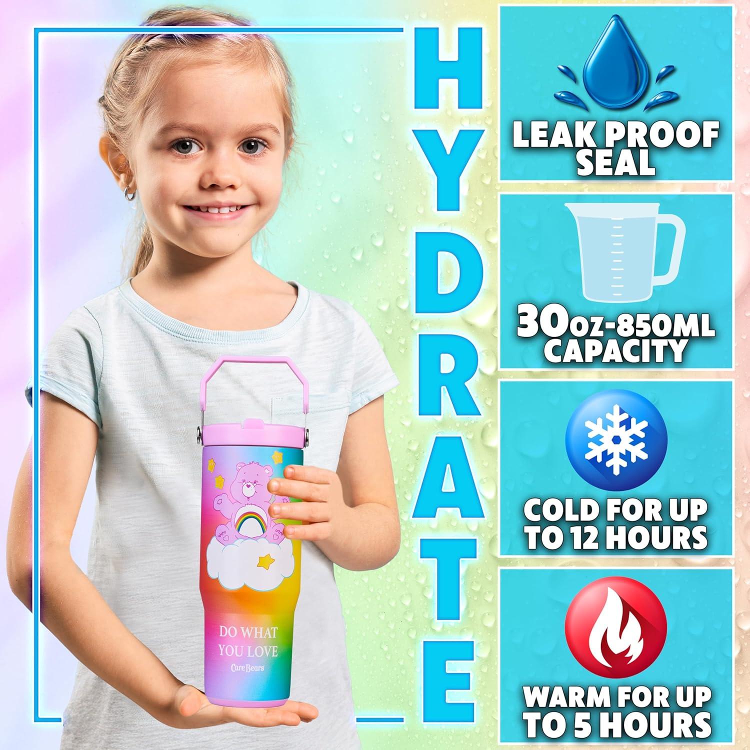 Taza aislada Get Trend Care Bears 850ml con popote y tapa