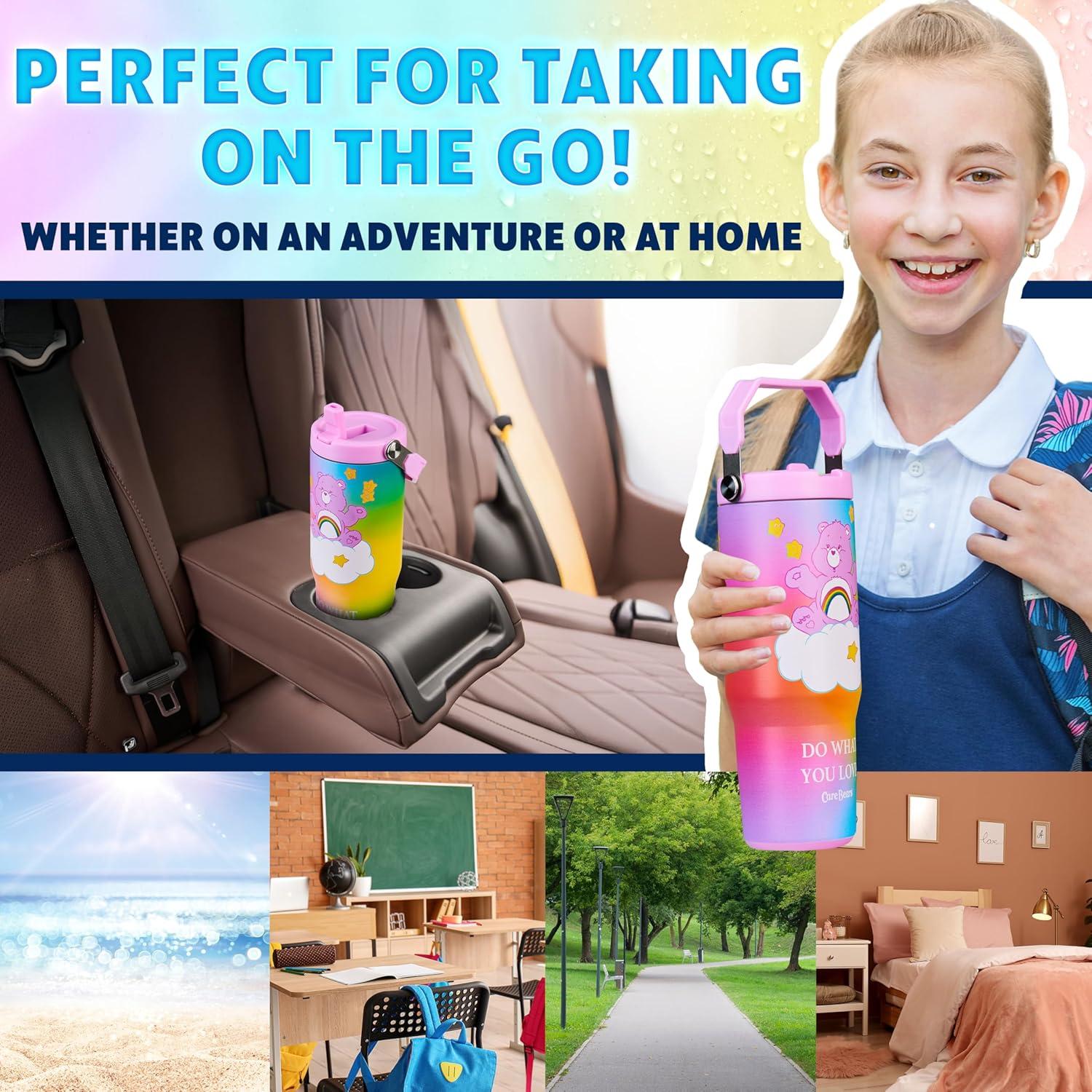 Taza aislada Get Trend Care Bears 850ml con popote y tapa