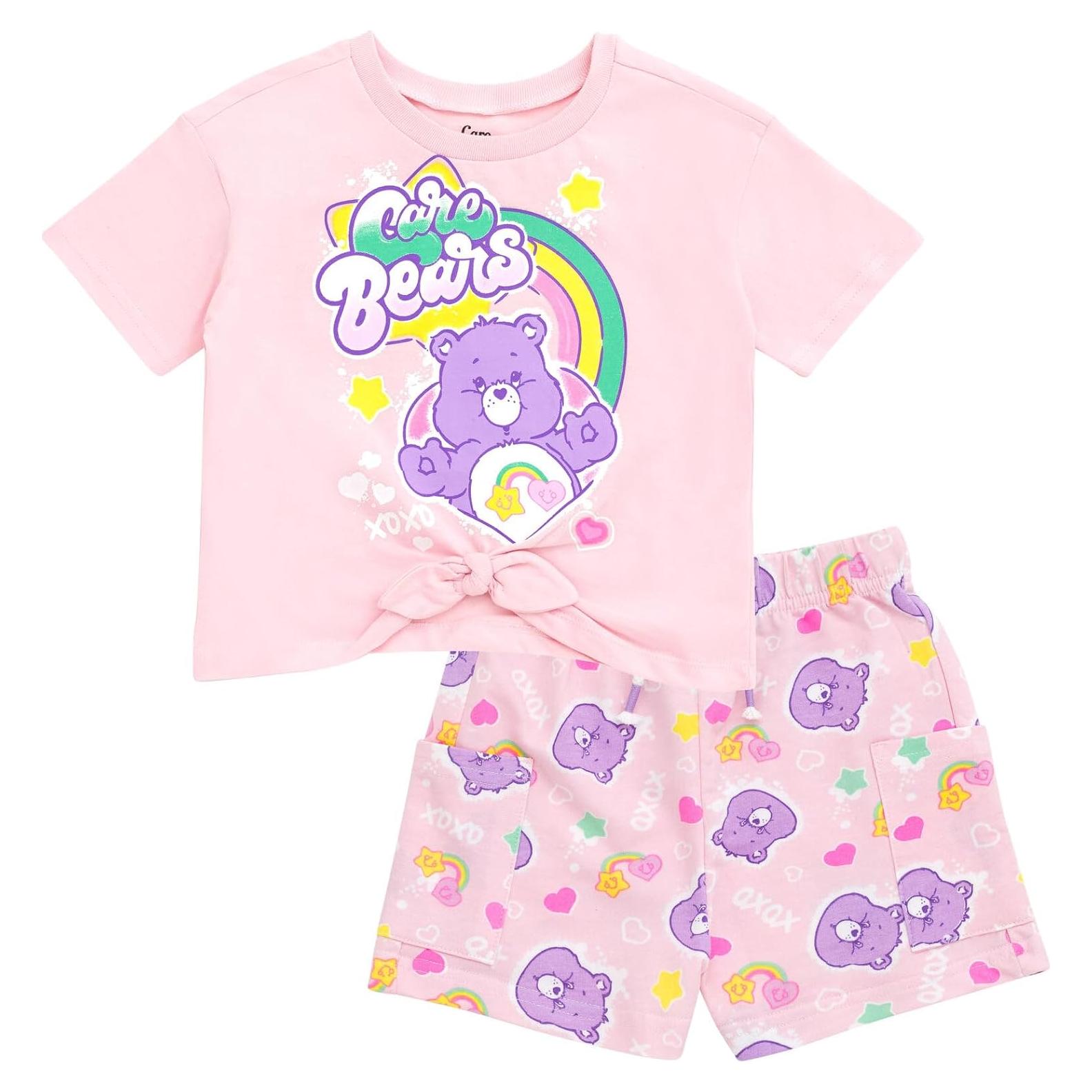 Conjunto Care Bears para Niñas - Camiseta y Pantalones Cortos 4T