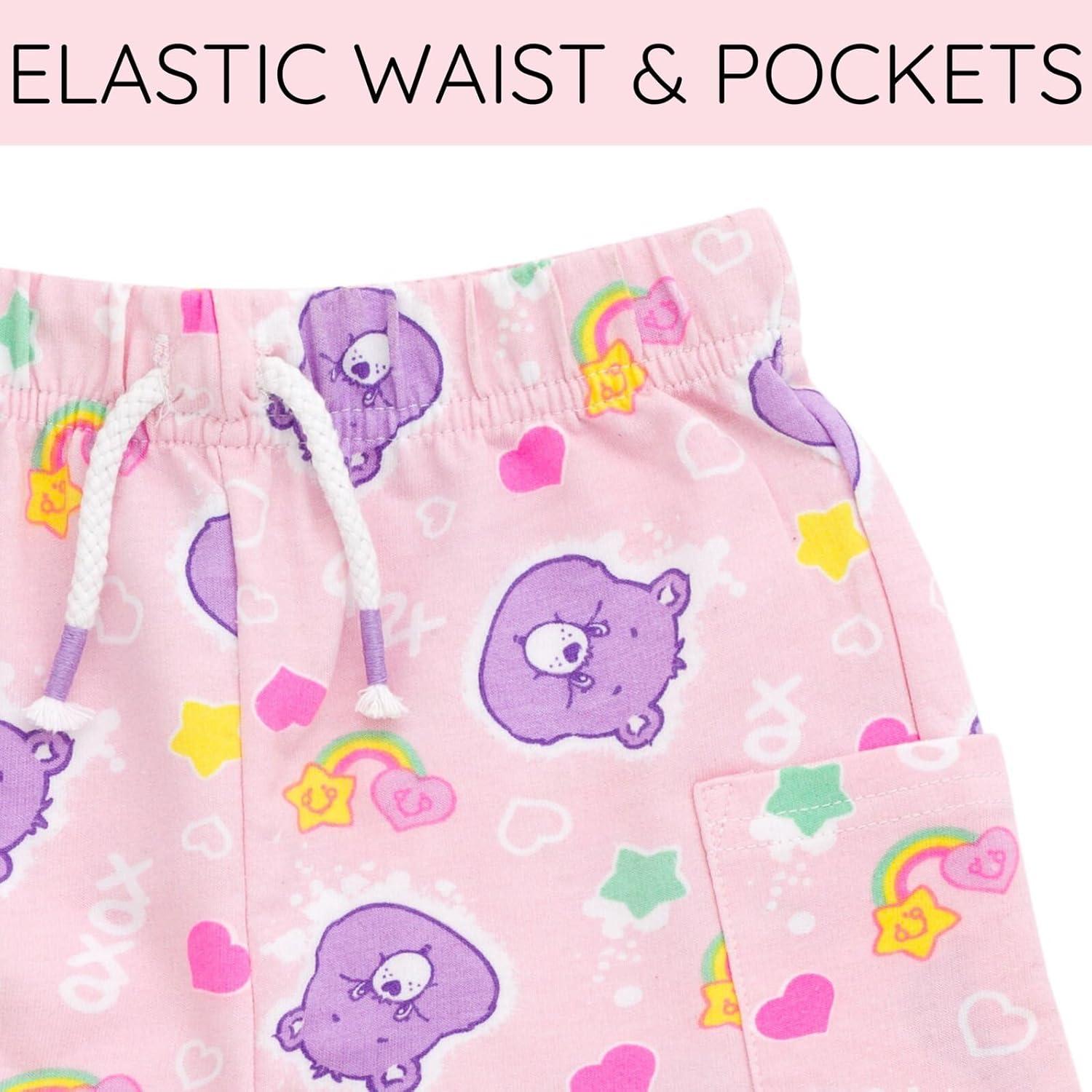 Conjunto Care Bears para Niñas - Camiseta y Pantalones Cortos 4T