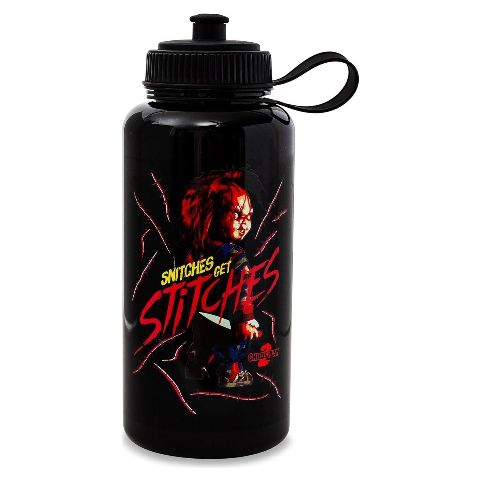 Botella de Agua Chucky Child's Play 2 1007 ml con Tapa Deportiva