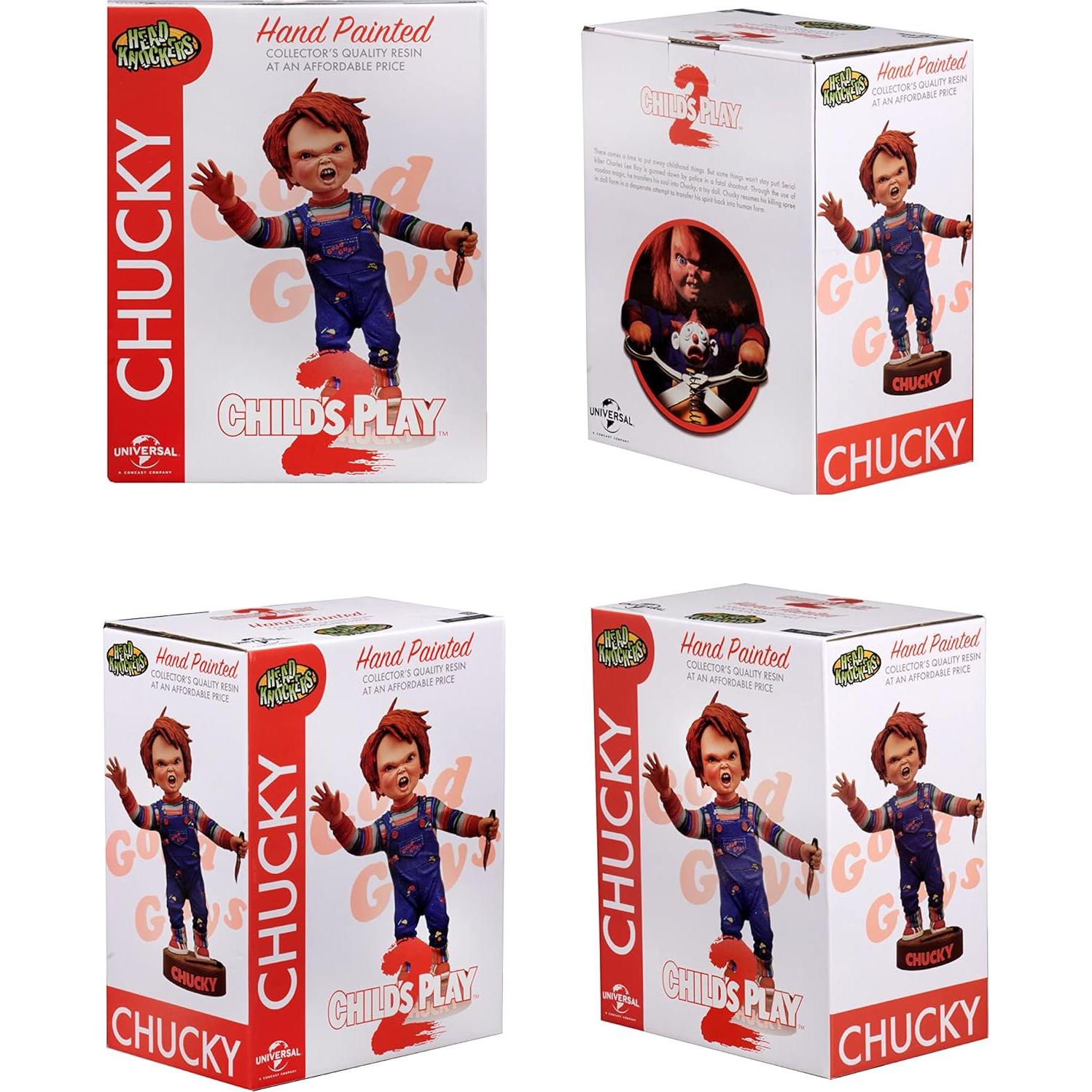 Chucky Cabeza Móvil NECA 18 cm Resina Pintada a Mano