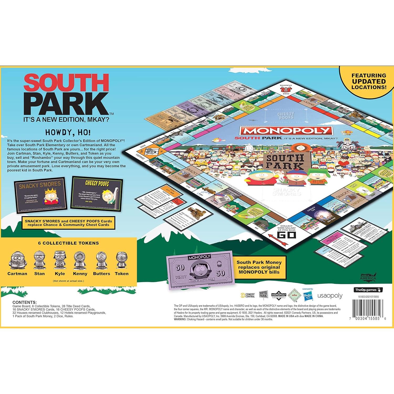 Monopoly South Park Edición Coleccionista | USAopoly | 2-6 Jugadores