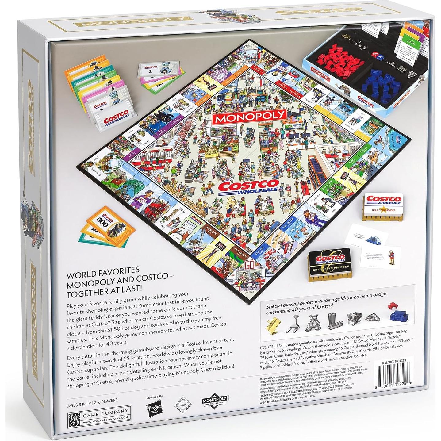 Monopoly Edición Costco WS Game Company - Juego Familiar