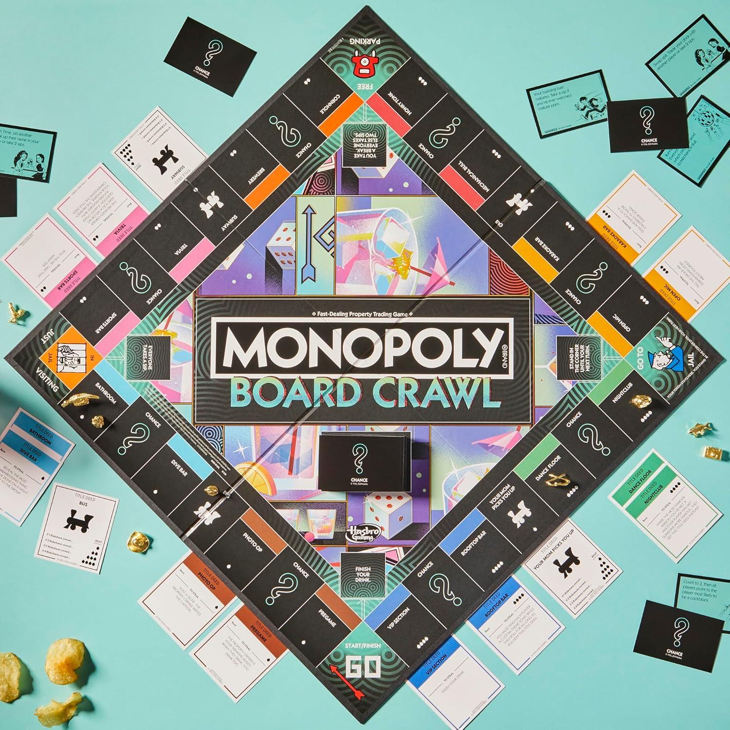Juego de Beber Monopoly Hasbro para Adultos 21+ 2-10 Jugadores