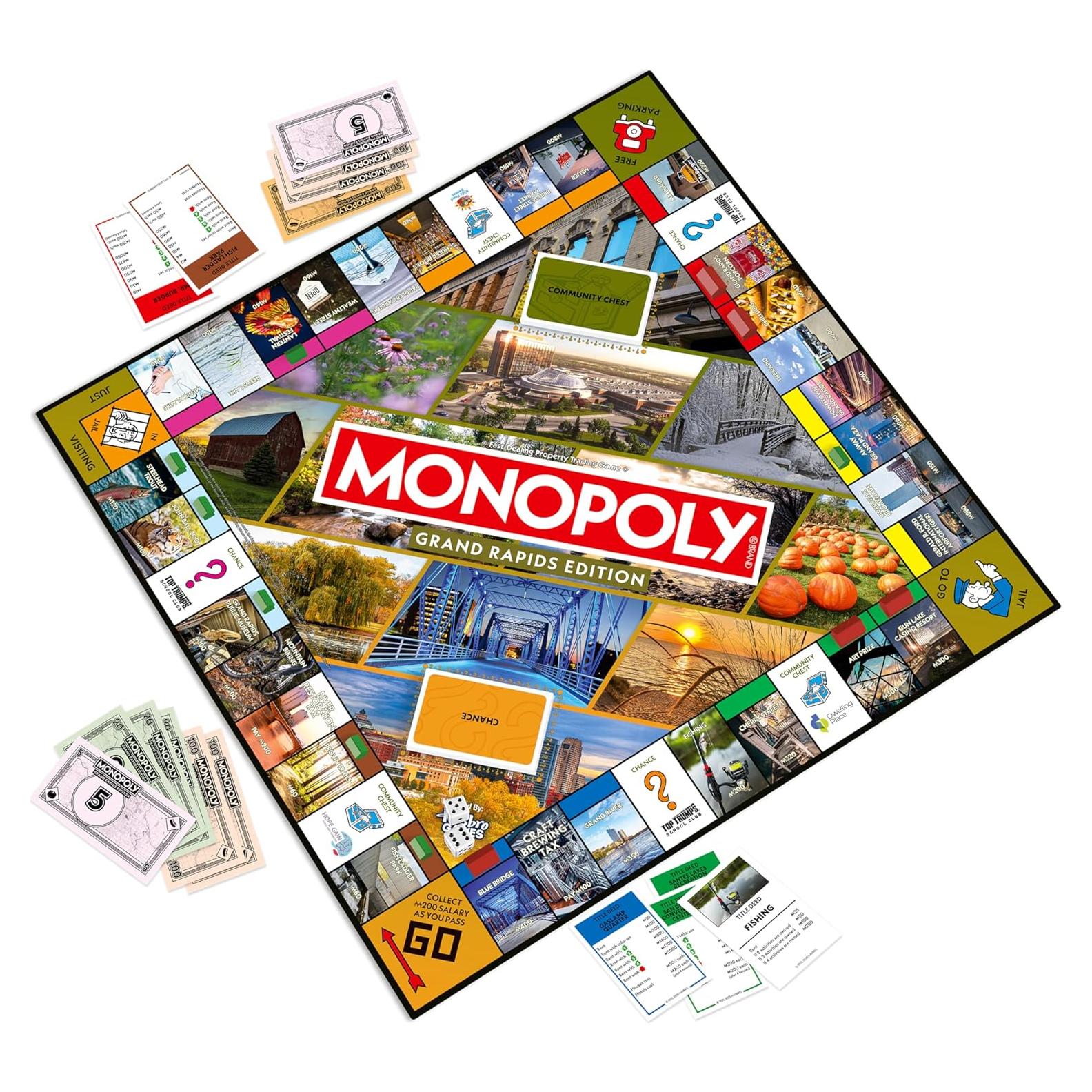 Juego de Mesa Monopoly Grand Rapids, MI - 2-6 Jugadores