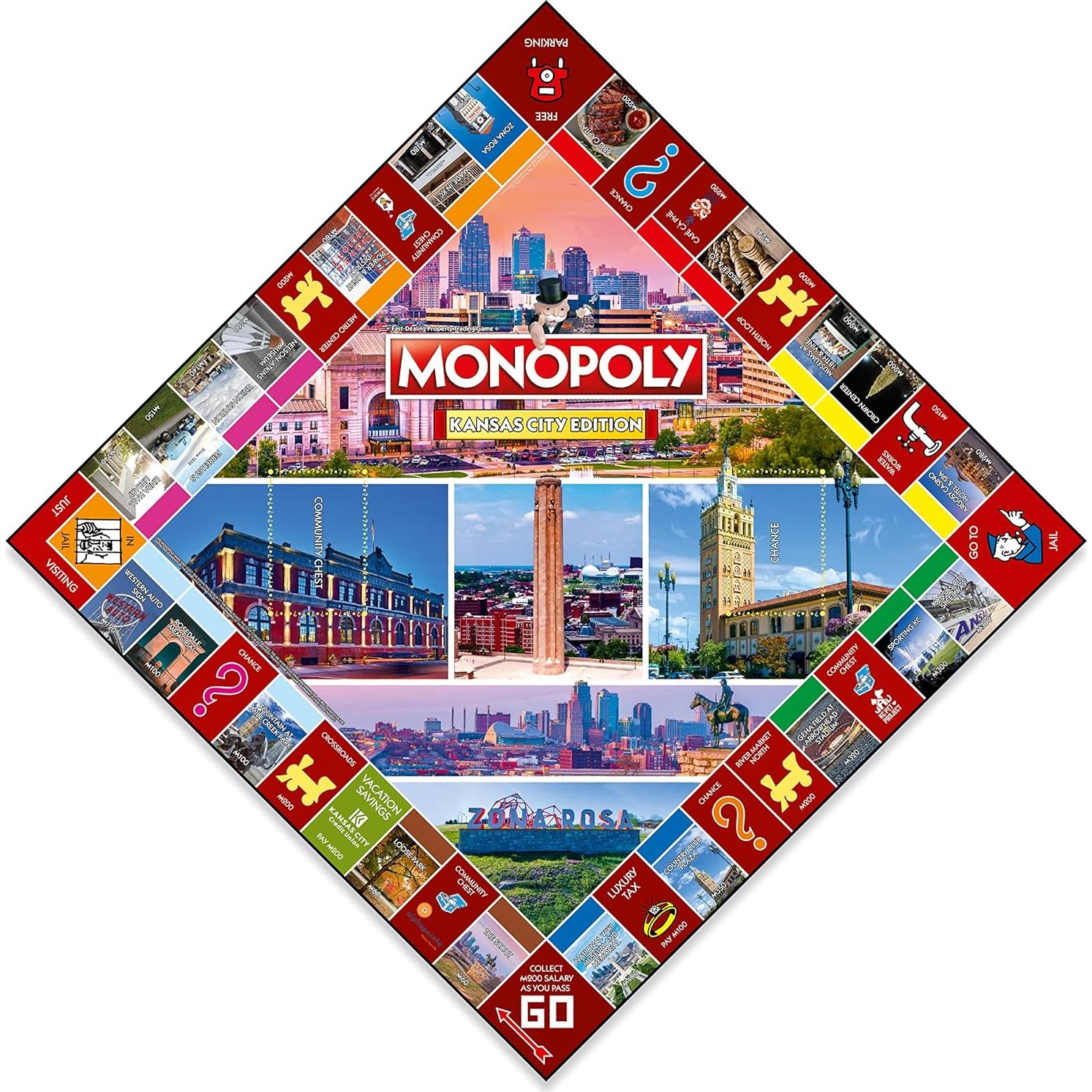 Monopoly Edición Kansas City - Juego de Mesa para 2-6 Jugadores