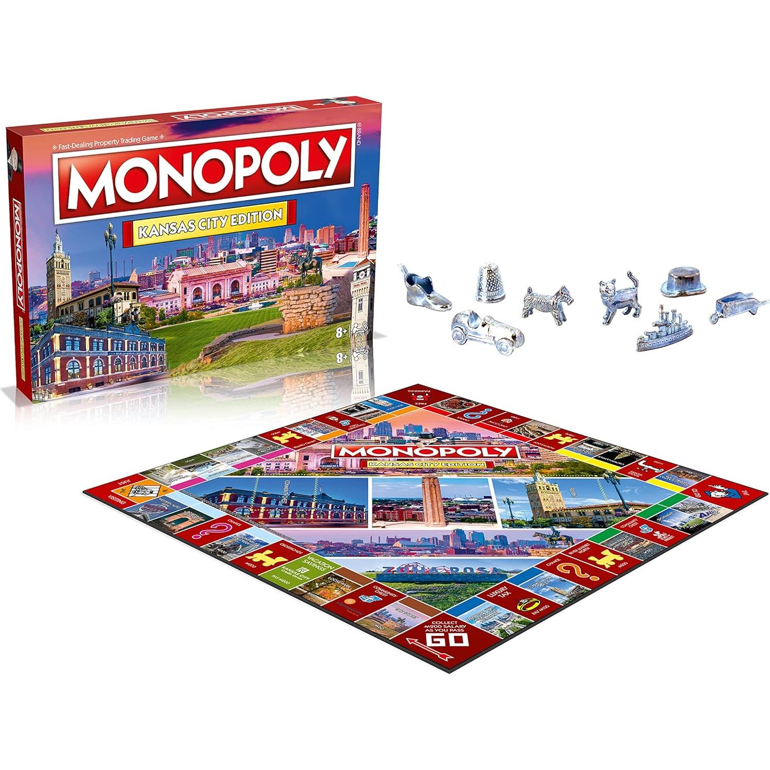 Monopoly Edición Kansas City - Juego de Mesa para 2-6 Jugadores