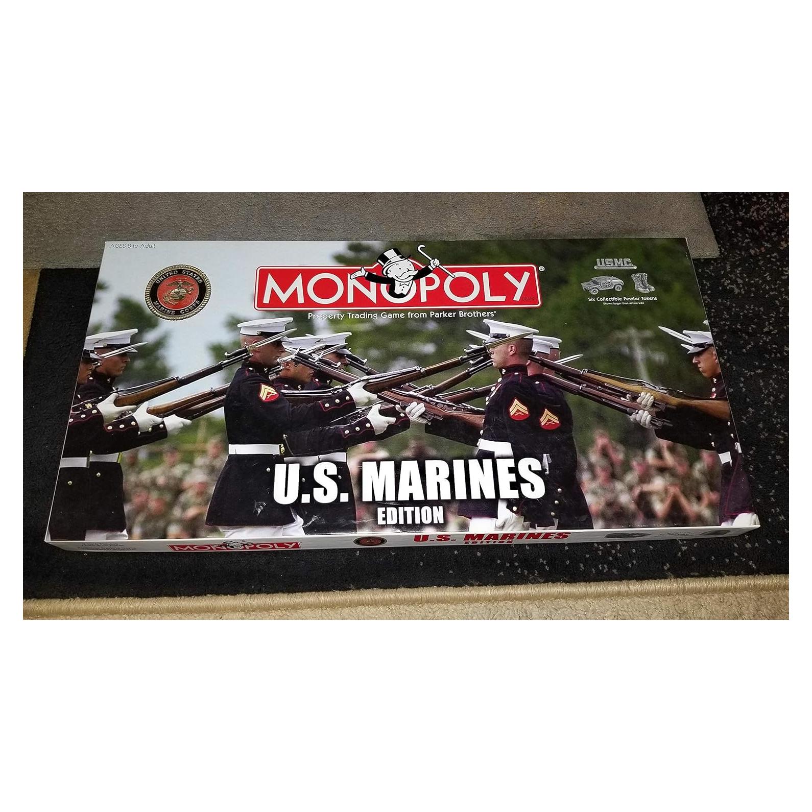 Monopoly Edición Marines de EE. UU. - Juego de Mesa Familiar
