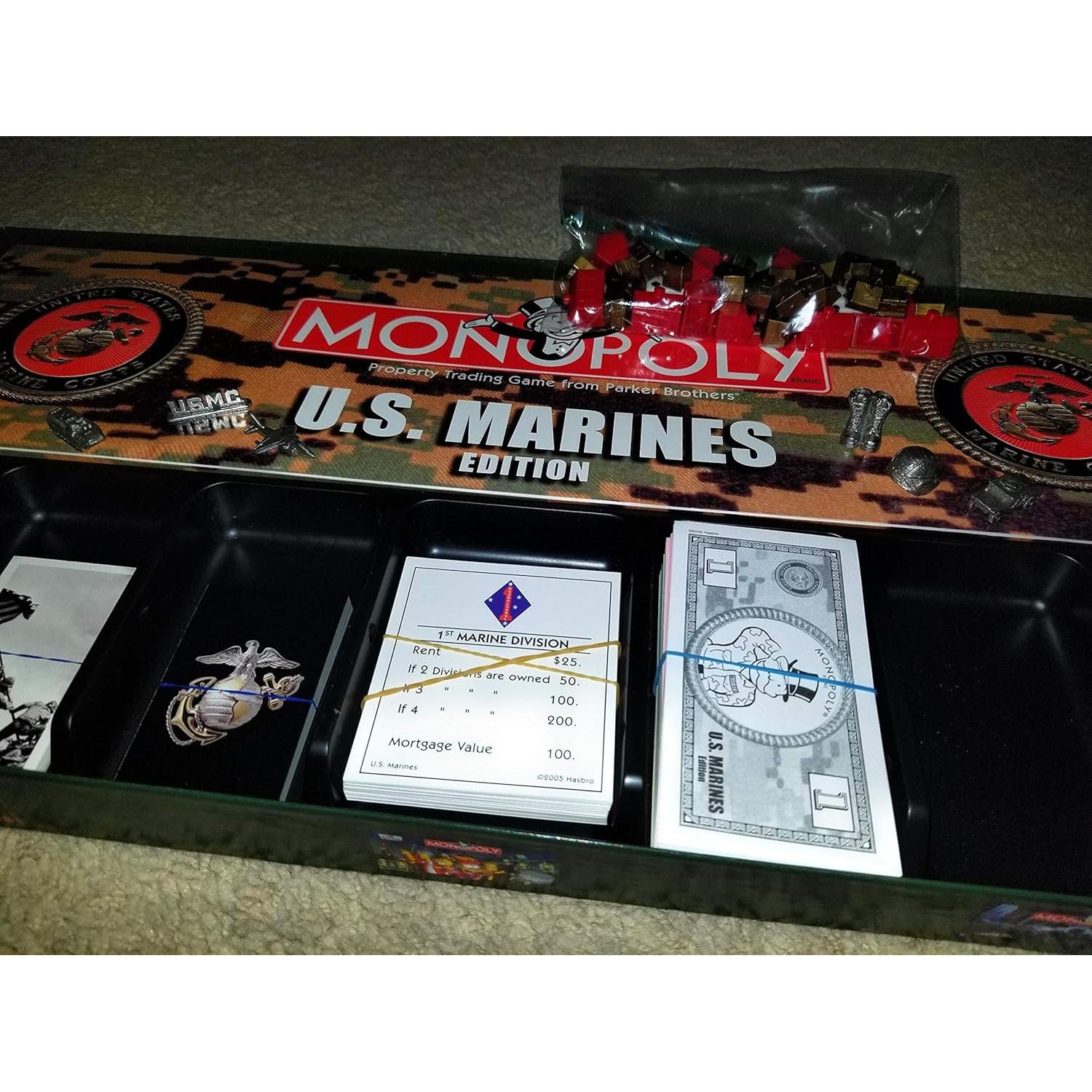 Monopoly Edición Marines de EE. UU. - Juego de Mesa Familiar