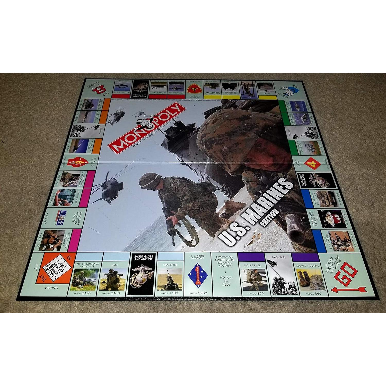 Monopoly Edición Marines de EE. UU. - Juego de Mesa Familiar