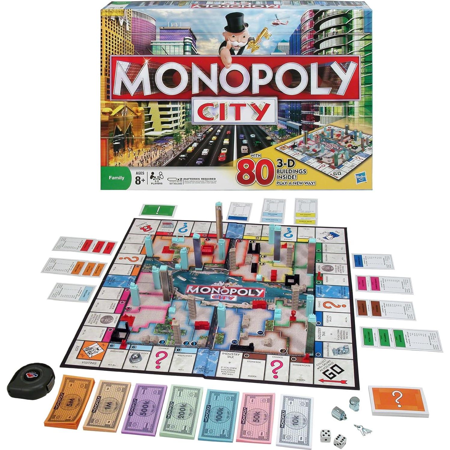Monopoly Ciudad Edición Hasbro - Juego de Mesa 3D 8+