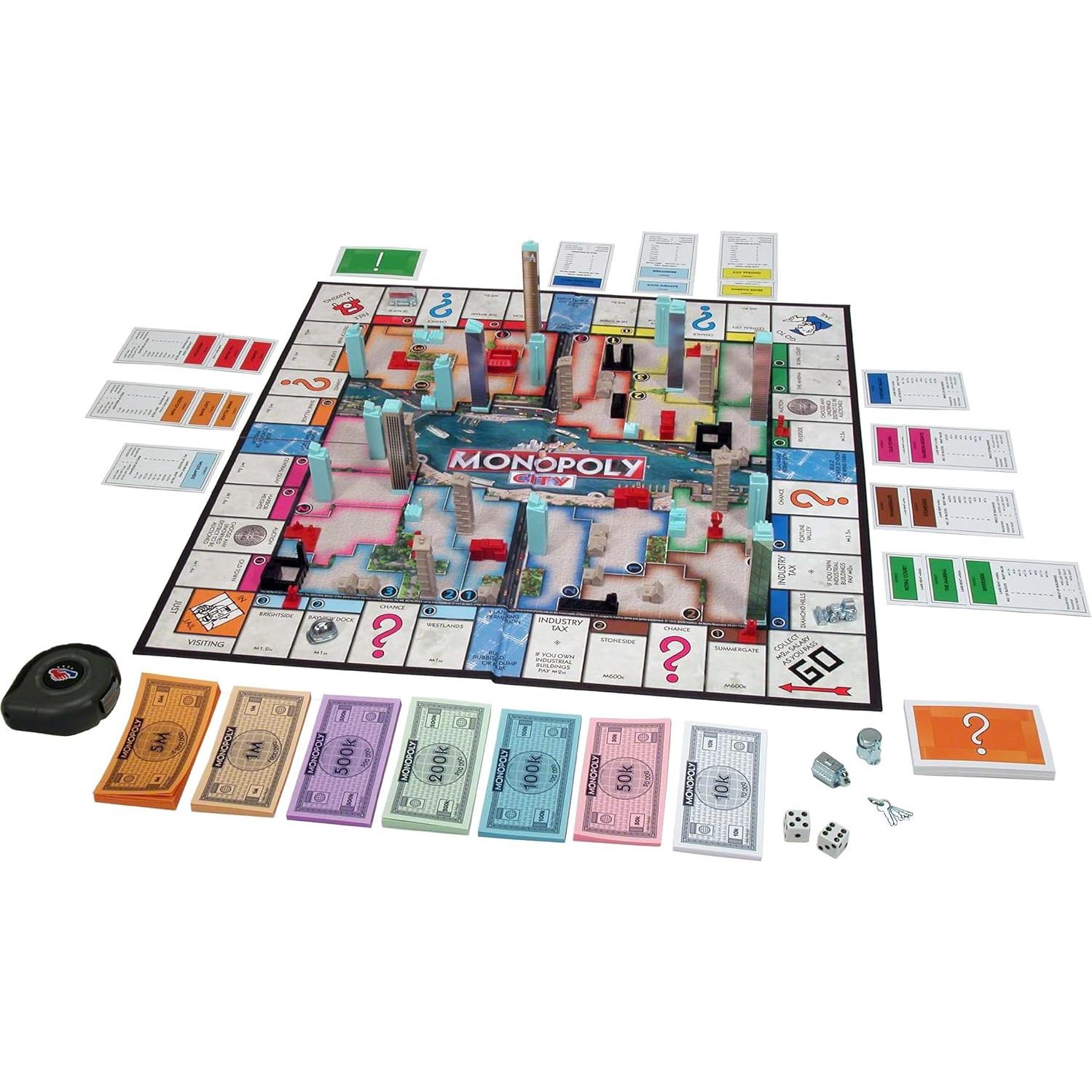 Monopoly Ciudad Edición Hasbro - Juego de Mesa 3D 8+