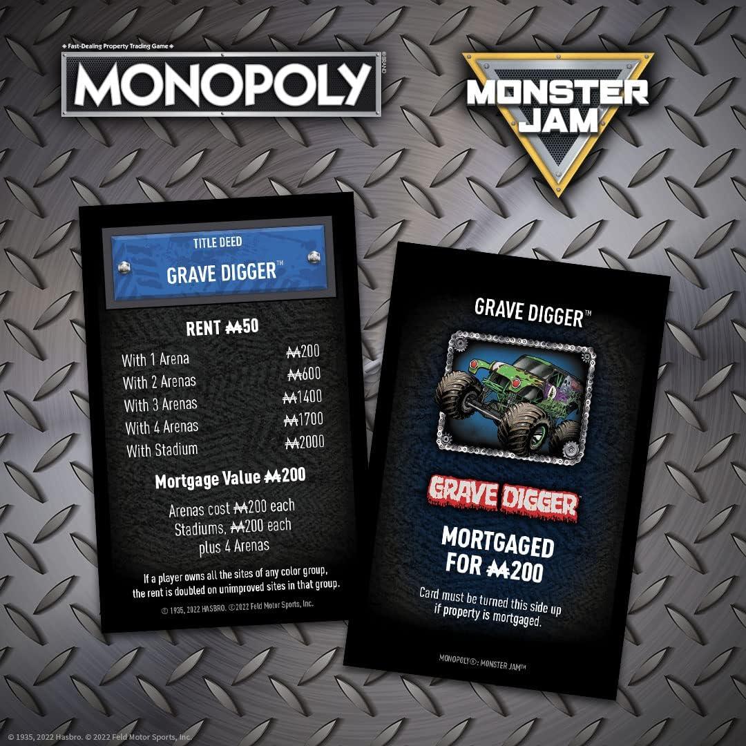 Monopoly Monster Jam USAopoly - Juego de Mesa Coleccionable