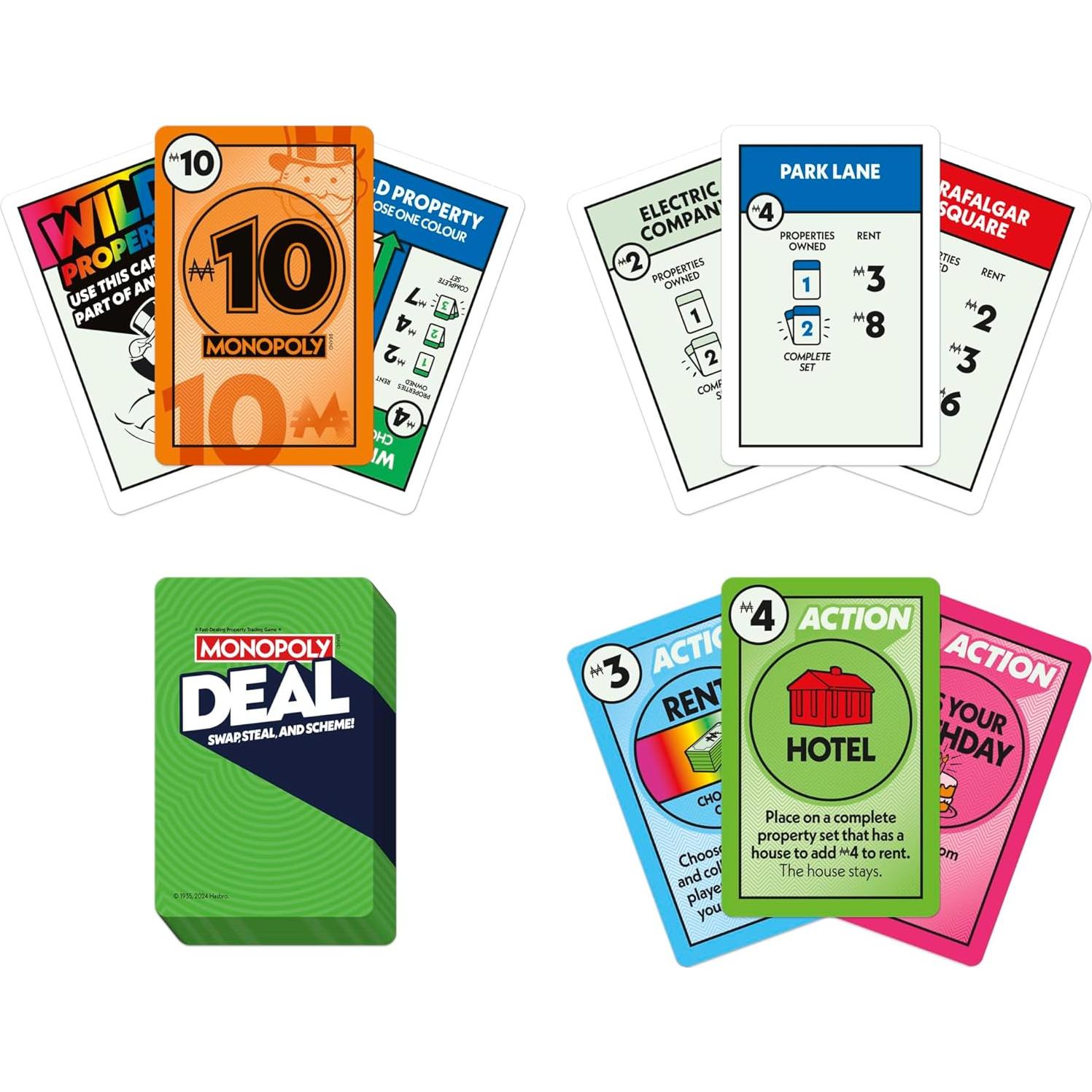 Juego de Cartas Monopoly Deal Hasbro - Rápido y Divertido